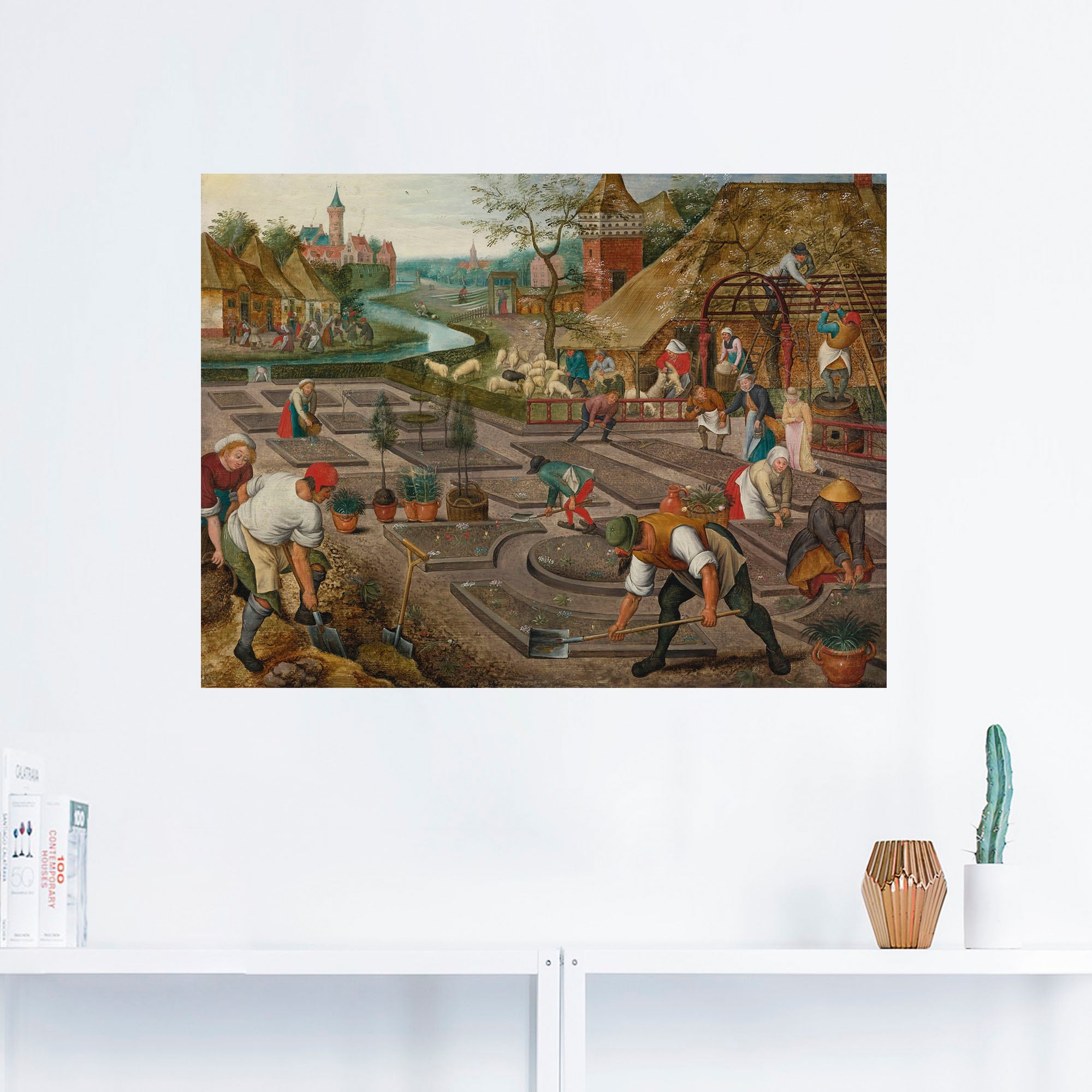 Artland Wandbild »Frühling. Um 1625-30«, Bilder von Berufen, (1 St.), als Alubild, Leinwandbild, Wandaufkleber oder Poster in versch. Größen