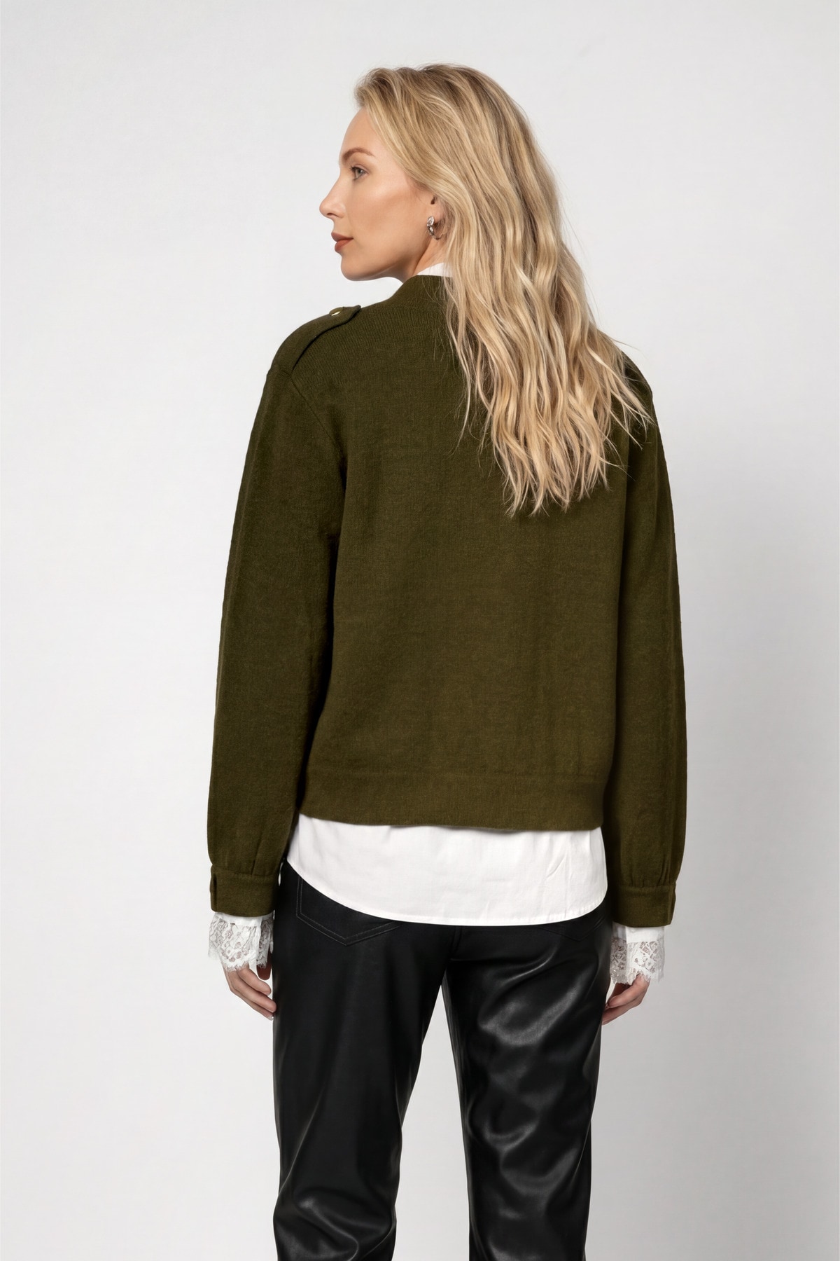 Monari »Jacke Strickiacke Knöpfe« Regular fit mit Schmuckknöpfen