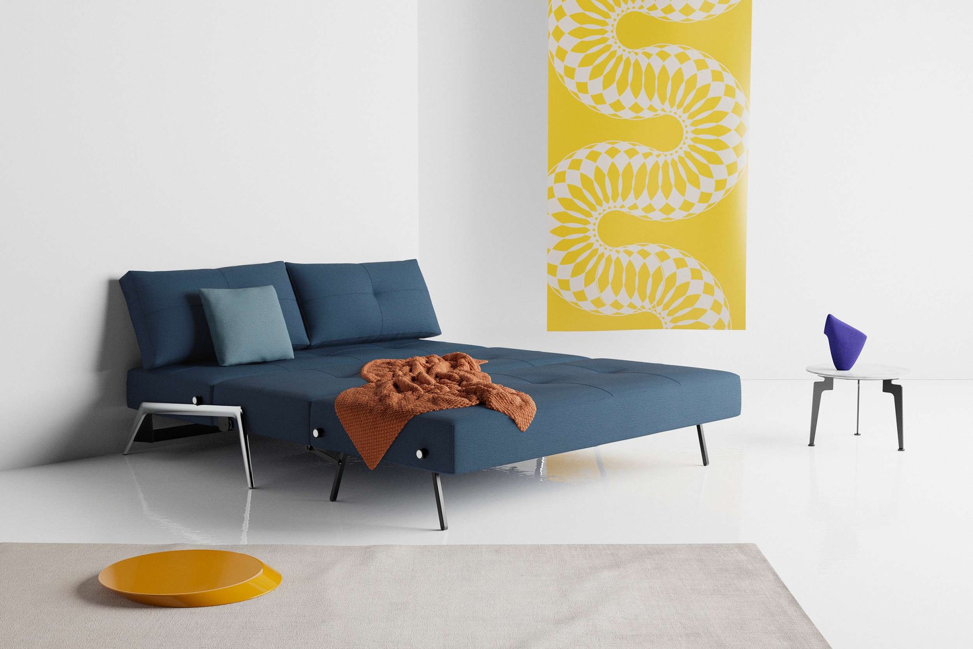 INNOVATION LIVING ™ Schlafsofa »Cubed Klappsofa, hochwertige Schlaffunktion, Design und extra Komfort«, Frontauszug, sehr platzsparend, abgewinkelt Sitzen, waagerecht liegen