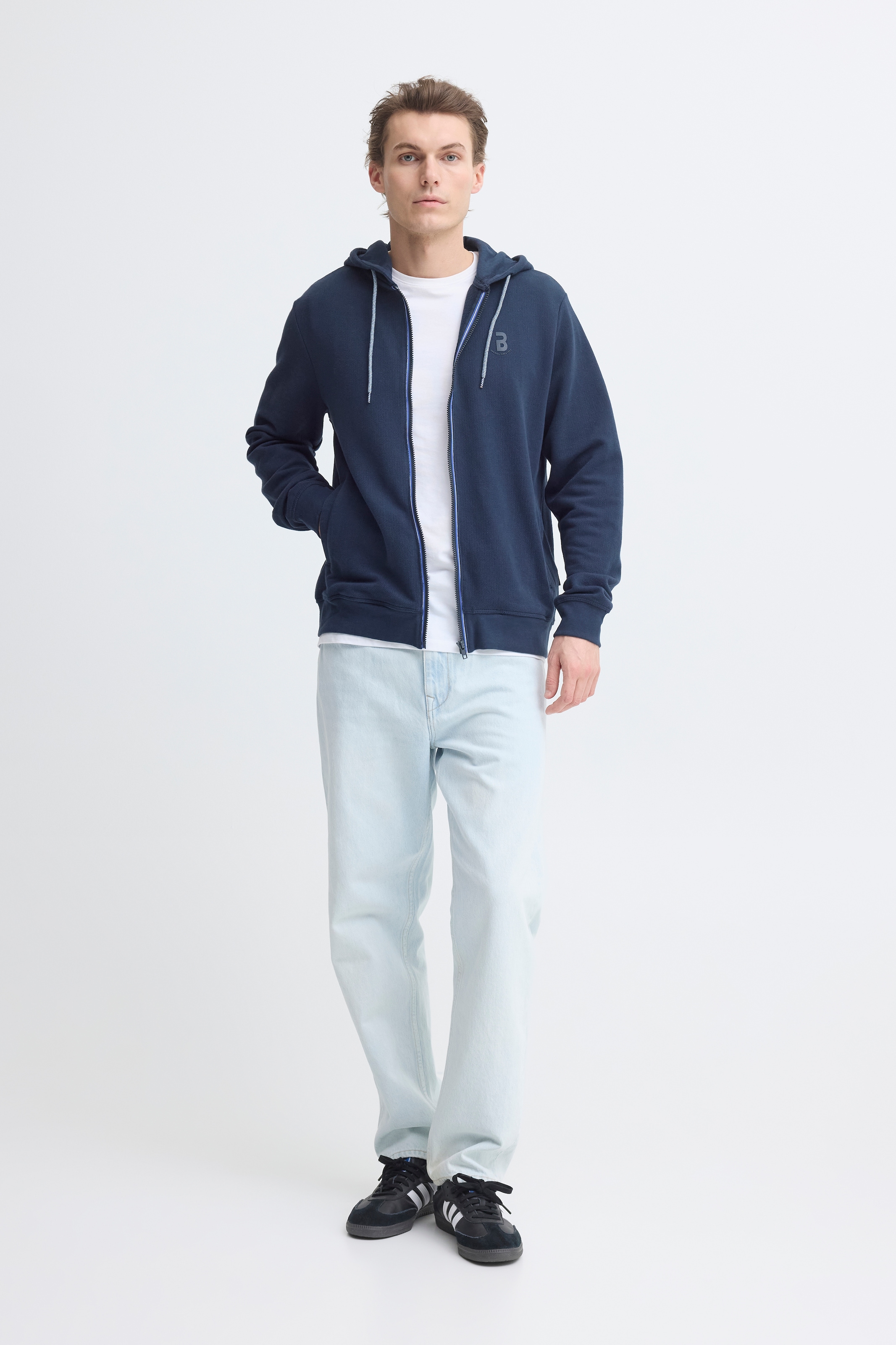 Blend Kapuzensweatshirt »BHJUMA PIQUE ZIPP SWEAT«
