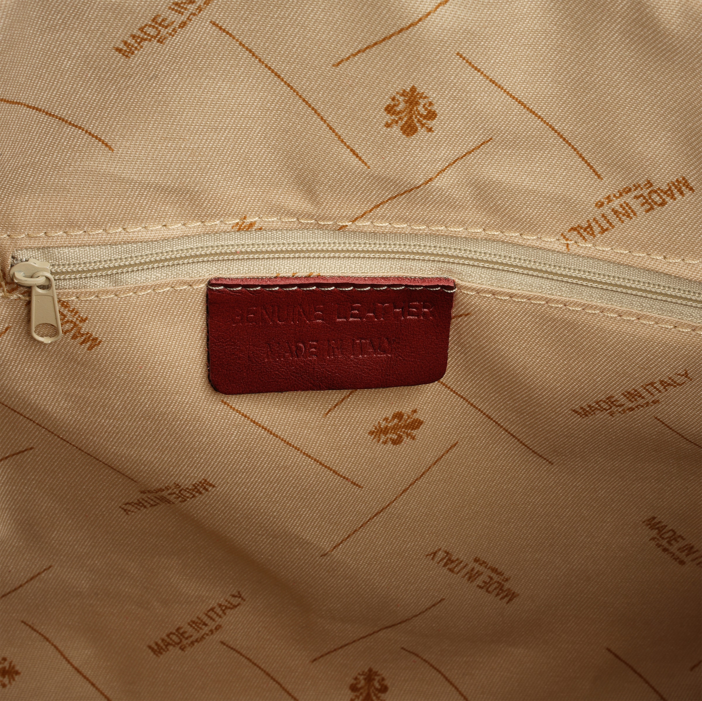 Cluty Henkeltasche, echt Leder, Made in Italy