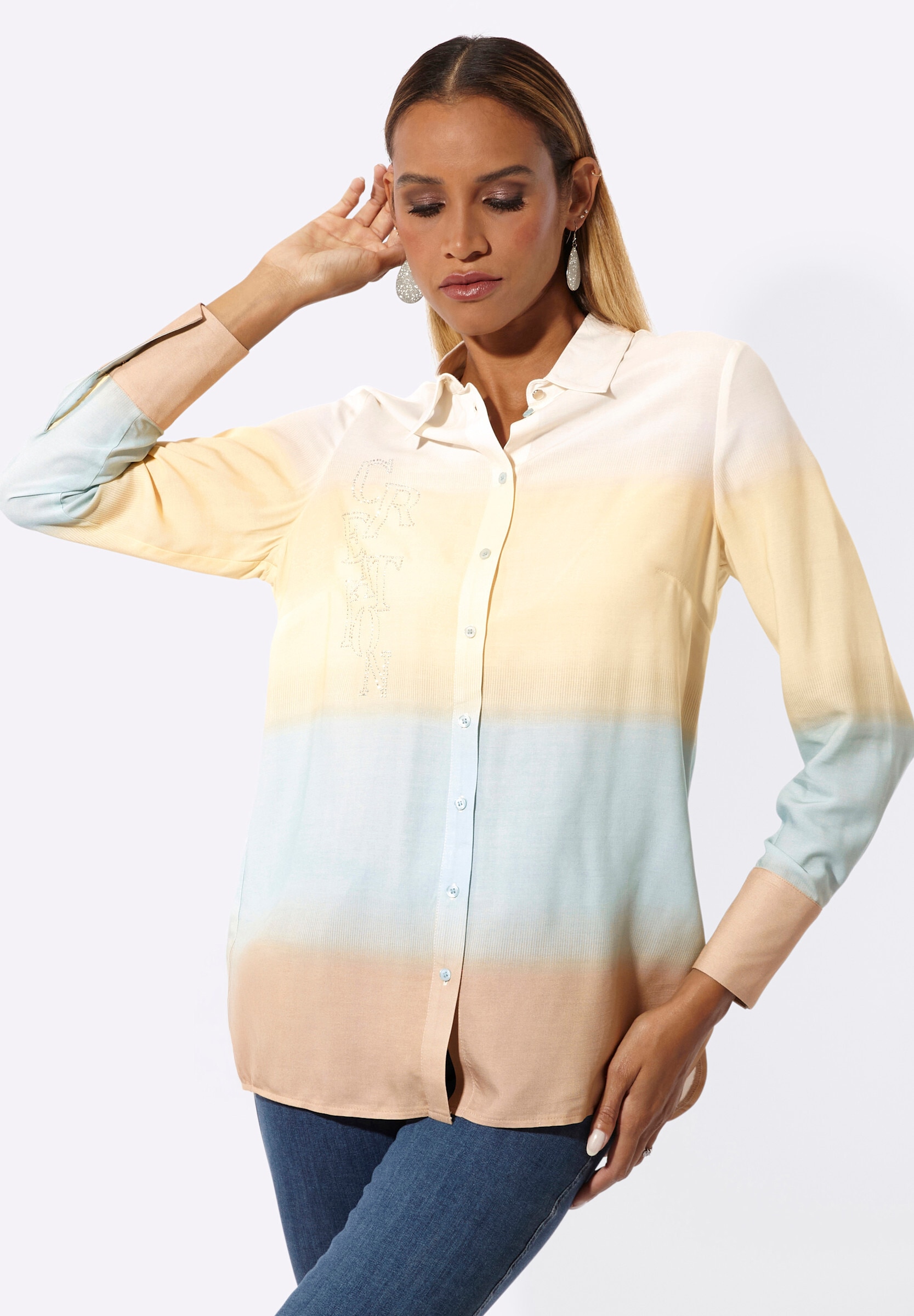 creation L Klassische Bluse »Bluse Longbluse«