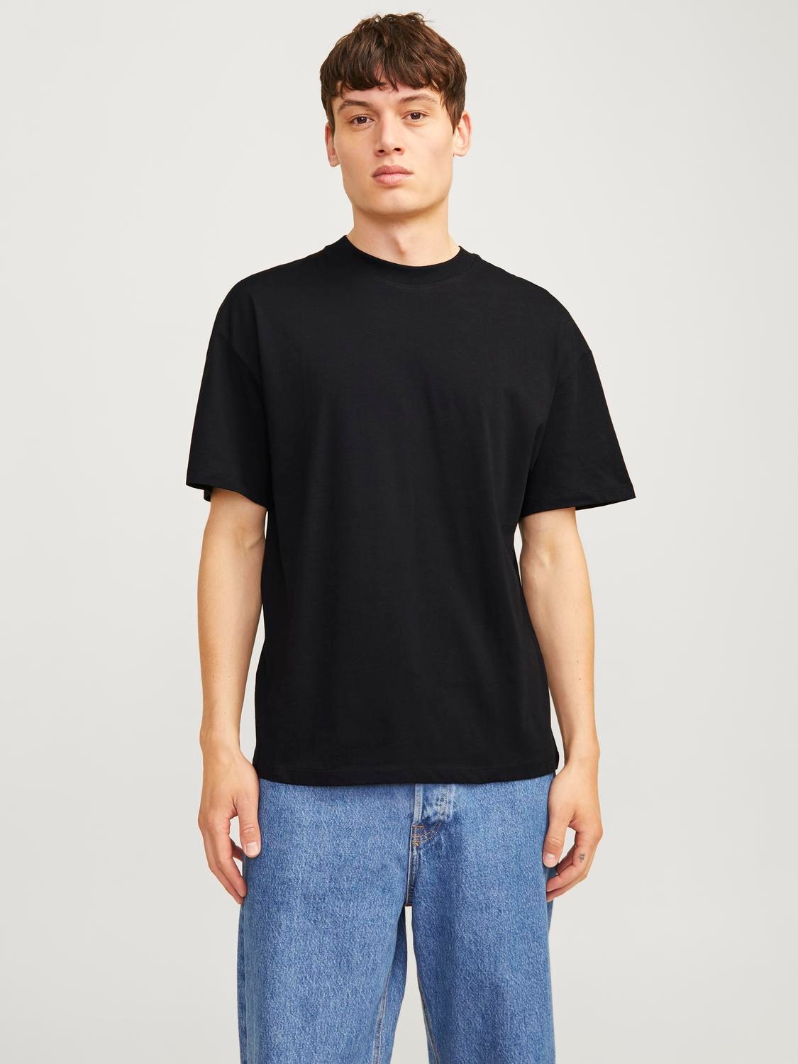 Jack & Jones Rundhalsshirt »JJEBRADLEY TEE SS O-NECK 2PK MP NOOS«, (2 tlg.)