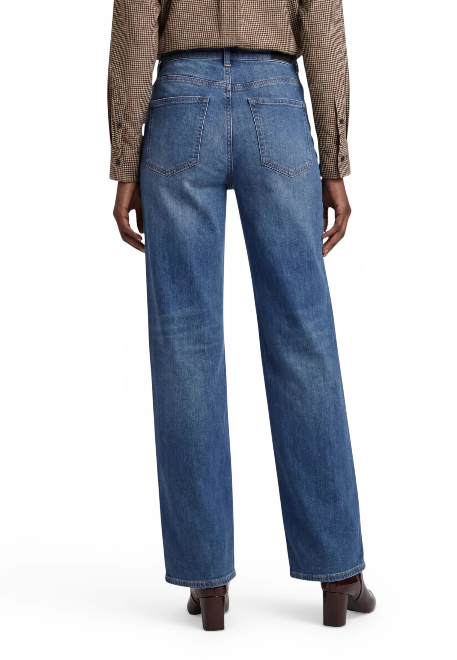 Zero Relaxhose »Basic-Jeans mit weitem Bein Witney«