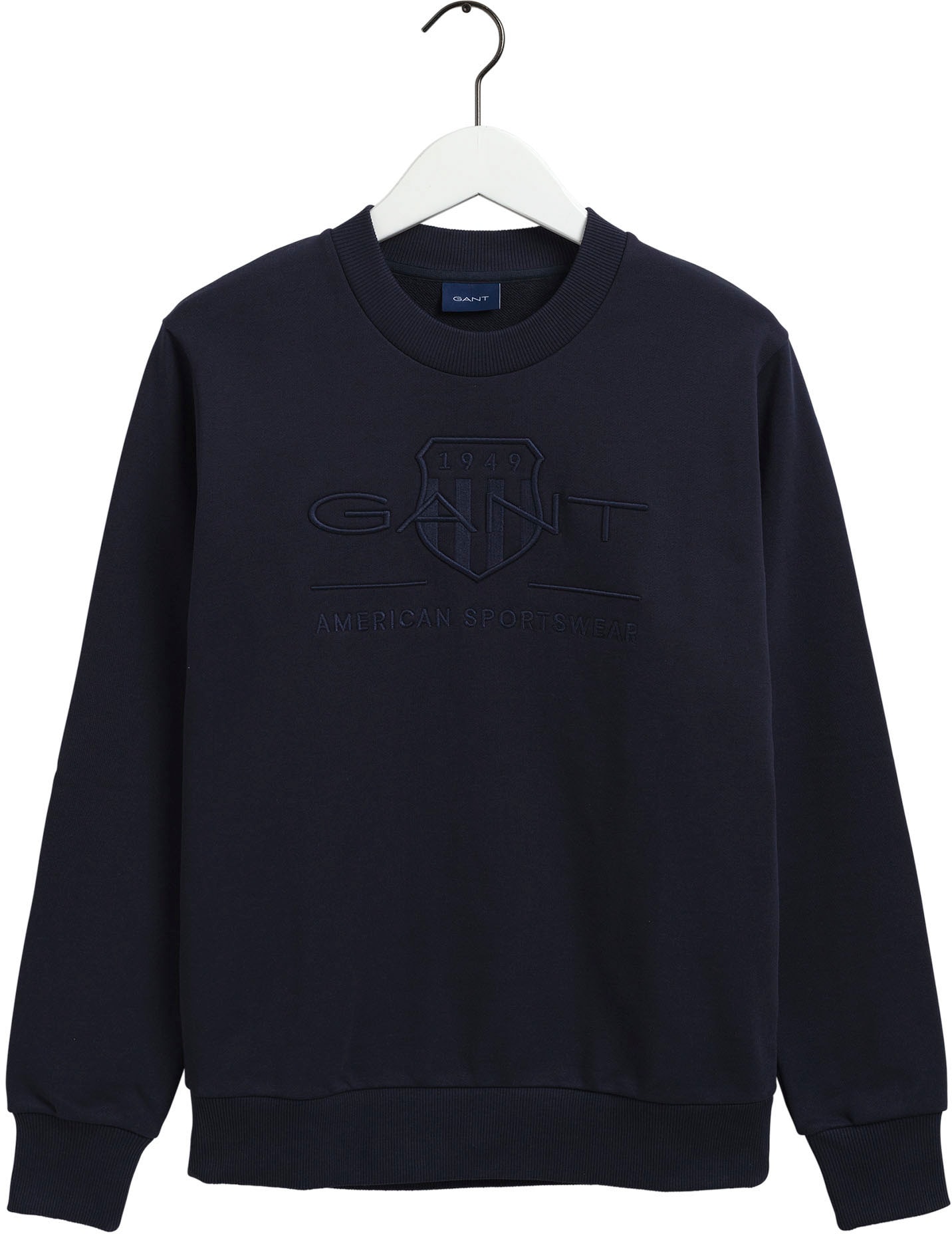 Gant Sweatshirt »D1. TONAL ARCHIVE SHIELD C-NECK«, mit Logostickerei auf der Brust