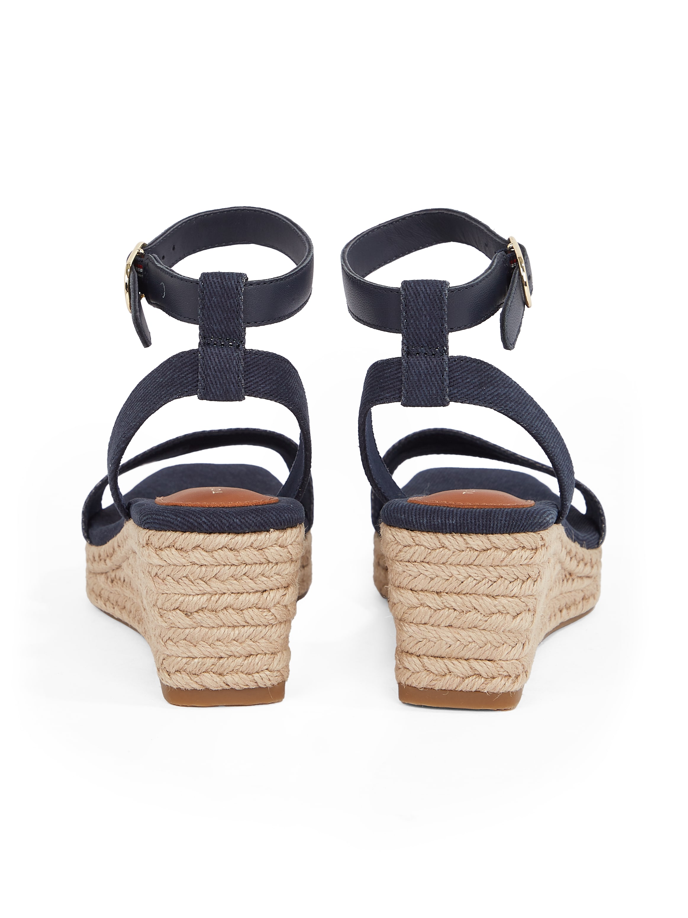 Tommy Hilfiger Keilsandalette »TOMMY HILFIGER ESPAD MID WEDGE«, Riemchensandale, Sommerschuh mit verstellbarer Schnalle