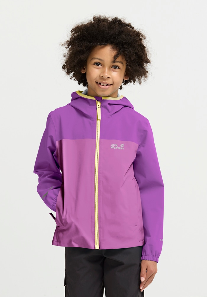 Jack Wolfskin Regenjacke »ADVENTURETRIBE 2L JKT K« Wasserdicht, atmungsaktiv, Übergangsjacke