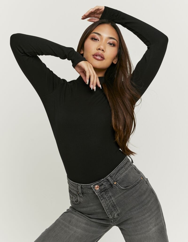 Tally Weijl Langarmbody »SBOCOCOSIMO« Baumwollmischung, figurbetont