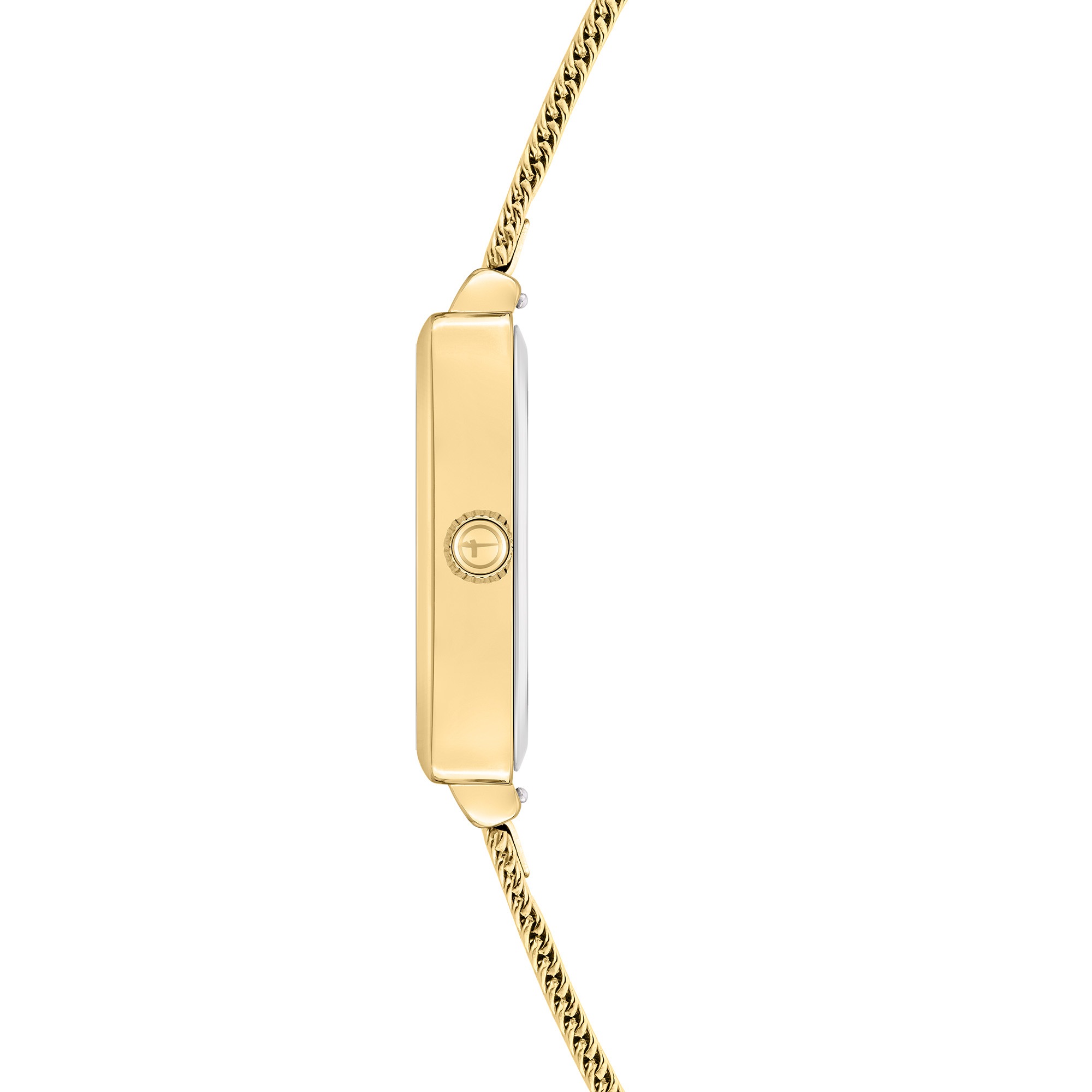 Tamaris Quarzuhr »Square Meets Mesh« Armbanduhr, Damenuhr, Edelstahlarmband, analog