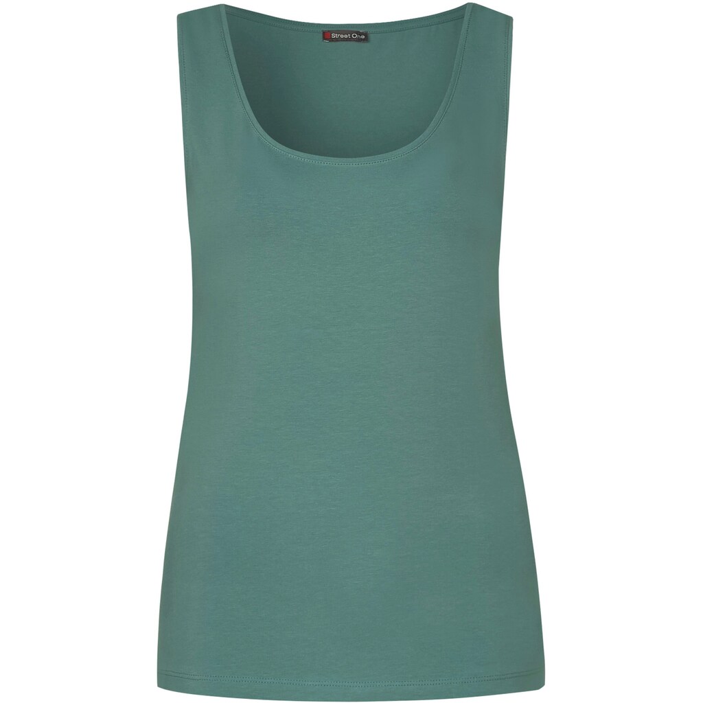 STREET ONE Tanktop »Anni«, in Basicform, unifarben