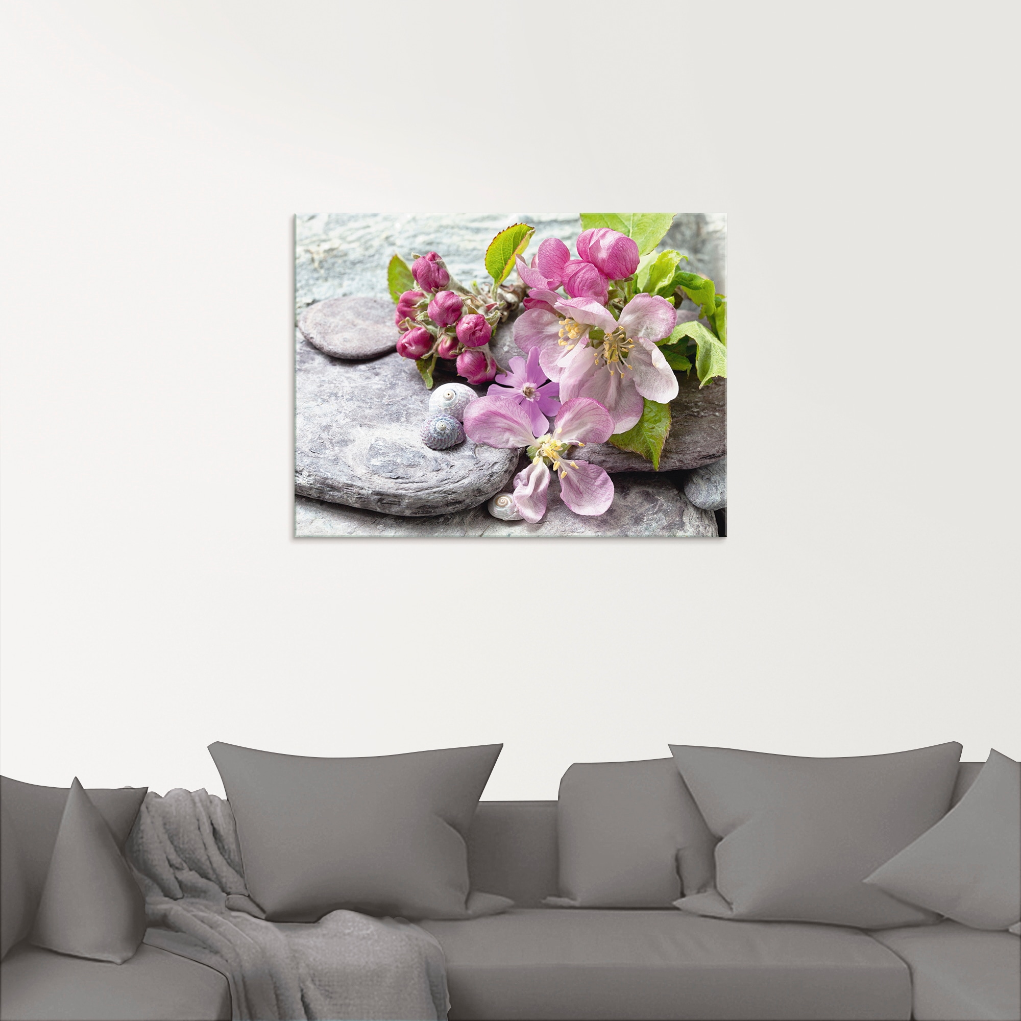 Artland Glasbild »Apfelblüten«, Blumen, (1 St.), in verschiedenen Größen