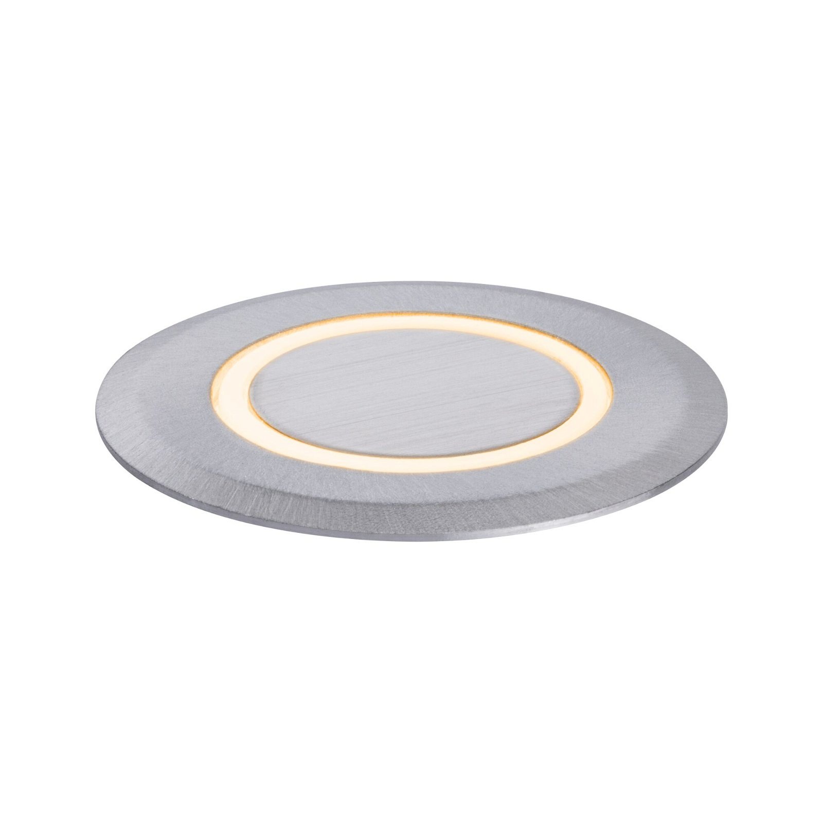 Paulmann LED Einbauleuchte »IP67 rund 50mm 2200K 2,2W 15lm 230V Alu Kunststoff, Metall«, 1 flammig, Bodeneinbauleuchte Goldlicht insektenfreundlich