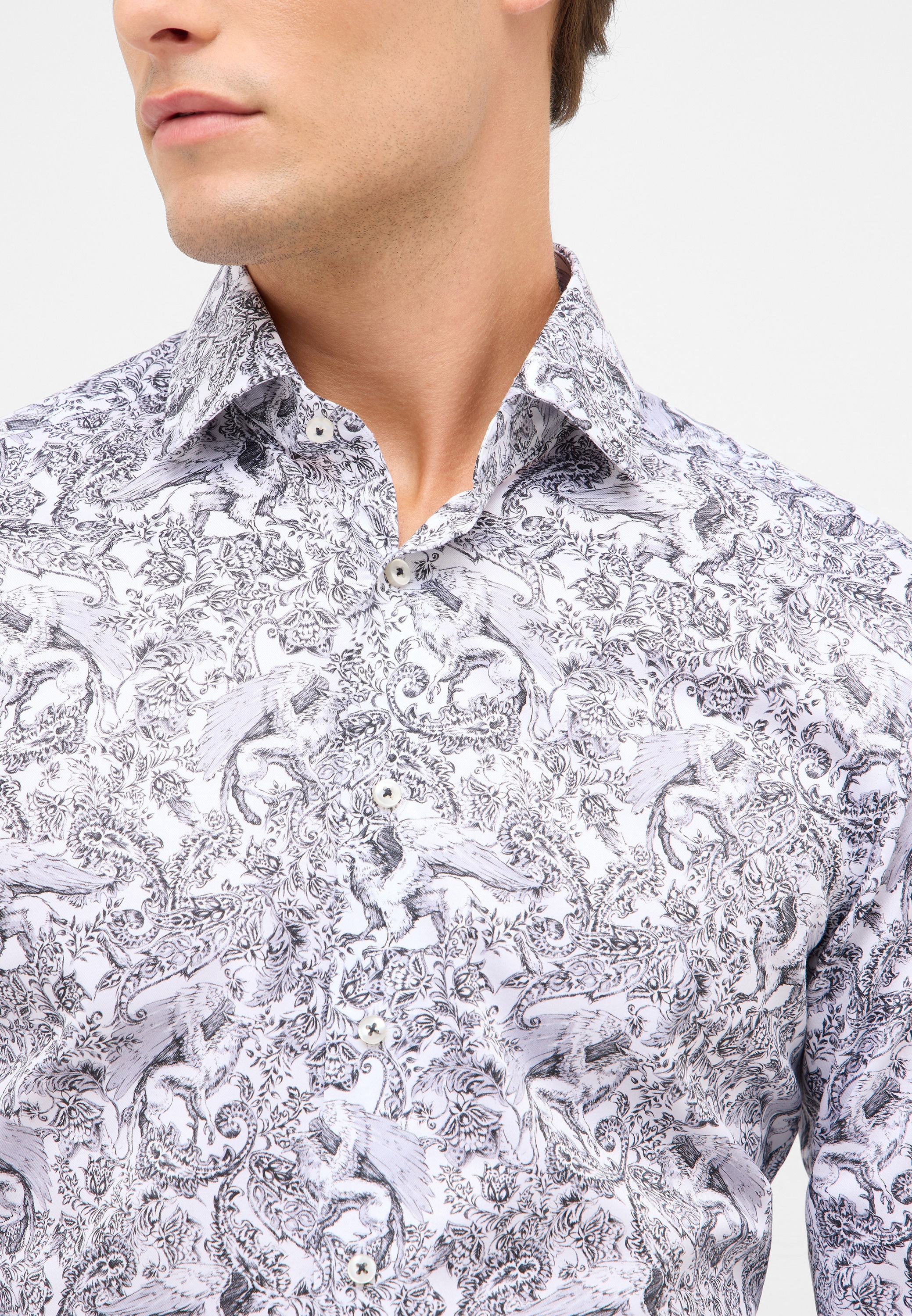 Eterna Langarmhemd »SLIM FIT«, NON IRON (bügelfrei)