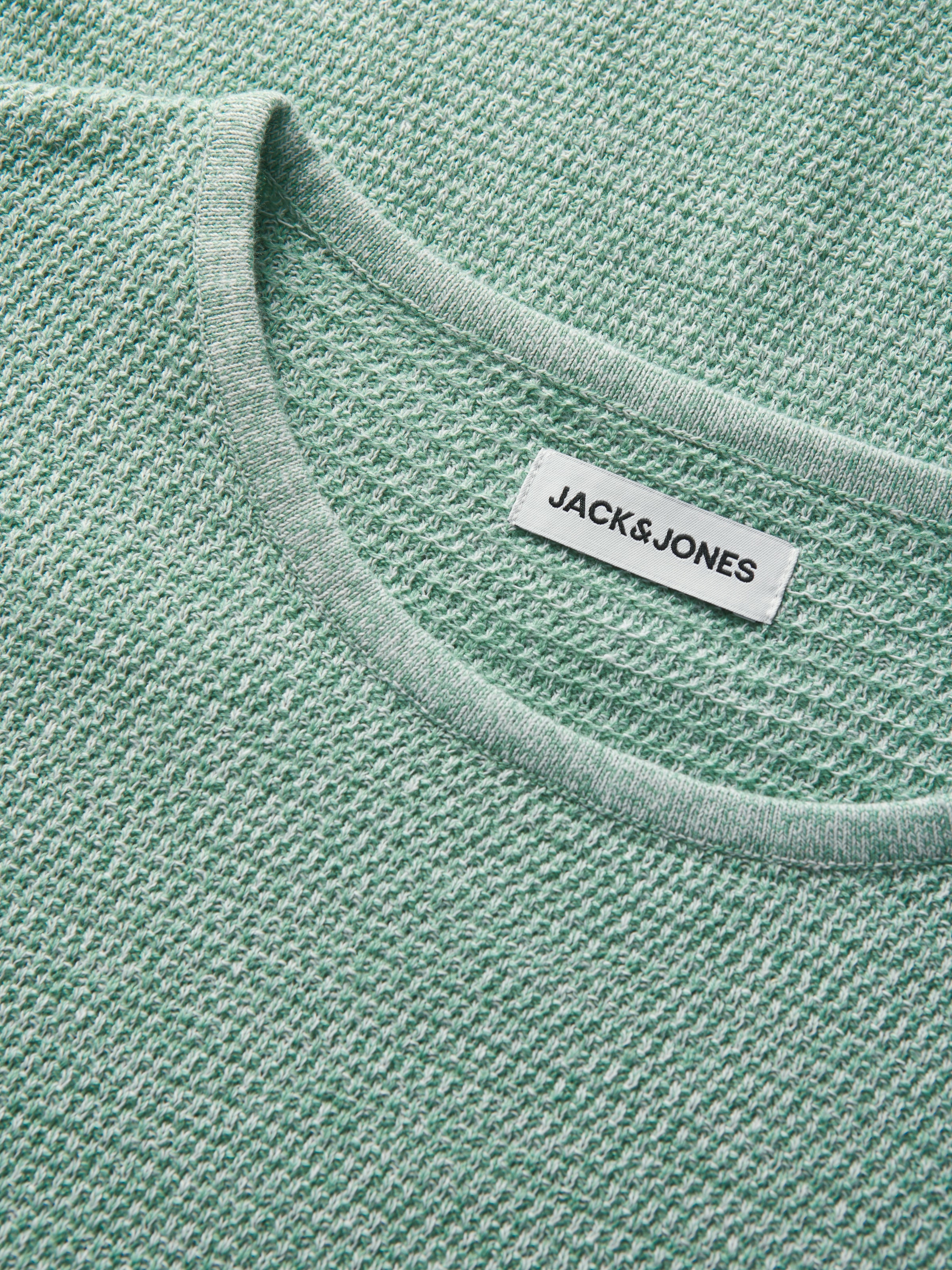 Jack & Jones Rundhalspullover »JJEGEORGE KNIT CREW NECK NOOS« mit Strick Optik