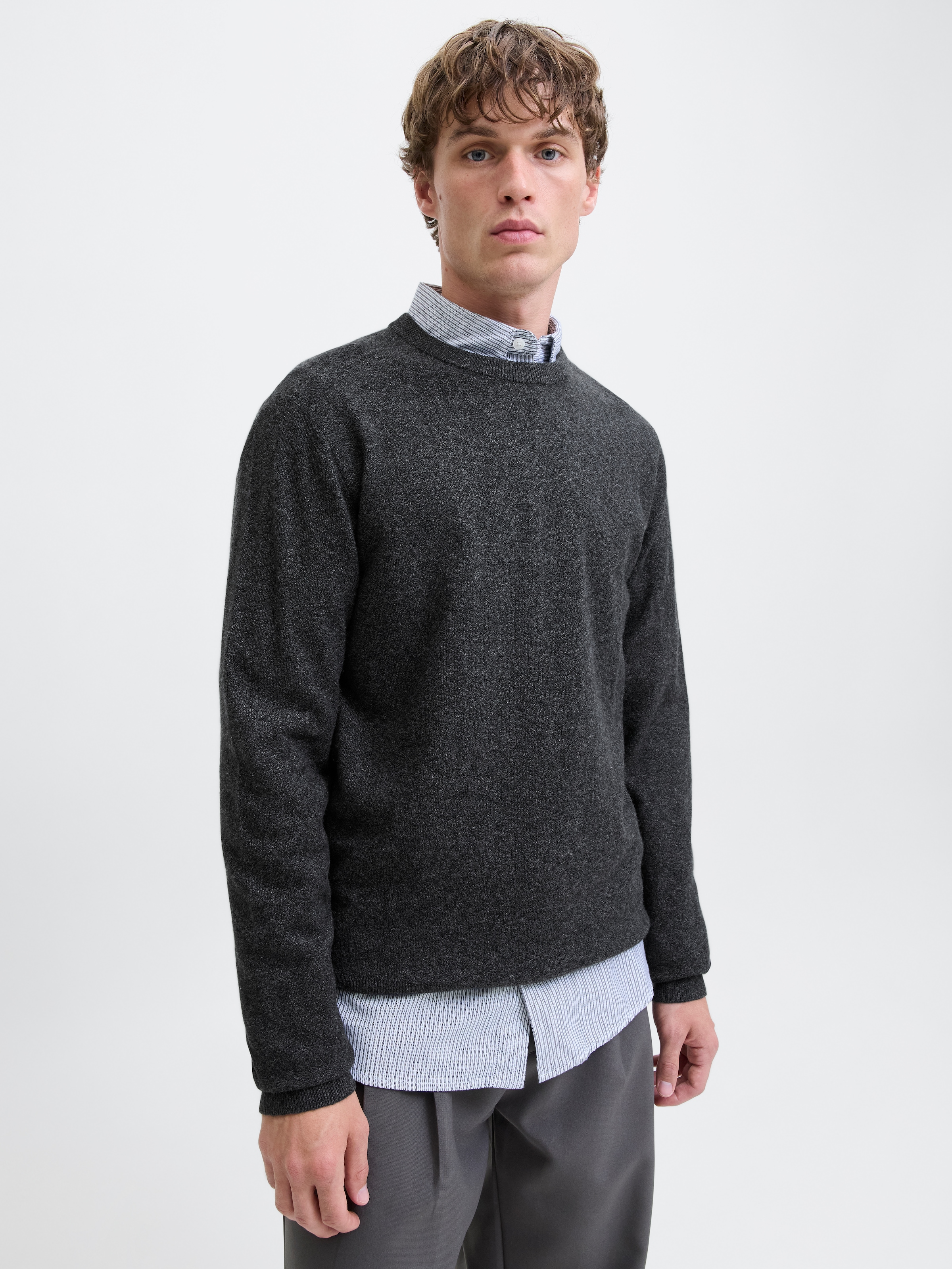 Jack & Jones Strickpullover »JJEPERFECT WOOL KNIT CREW NECK SN«
