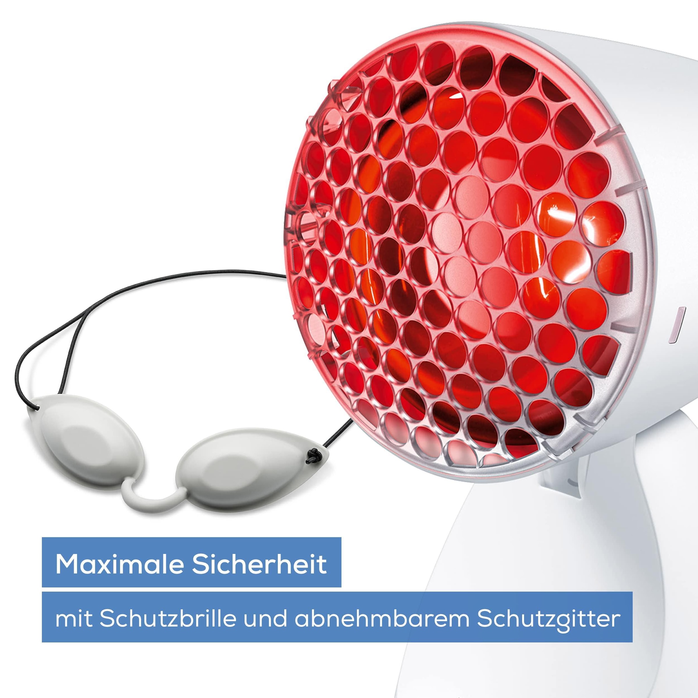 BEURER Infrarotlampe »IL 11 tiefenwirksame Wärmelampe mit 100 Watt, Medizinprodukt«, wohltuende Wärme bei Erkältungen und Muskelverspannungen