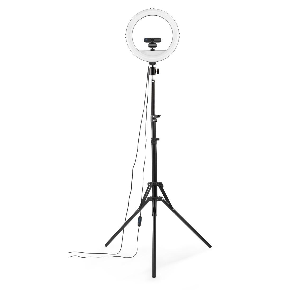 Hama Ringlicht »Handy-Ringlicht mit Stativ für Selfies, Videos (210 cm, 160 LED, 12")«