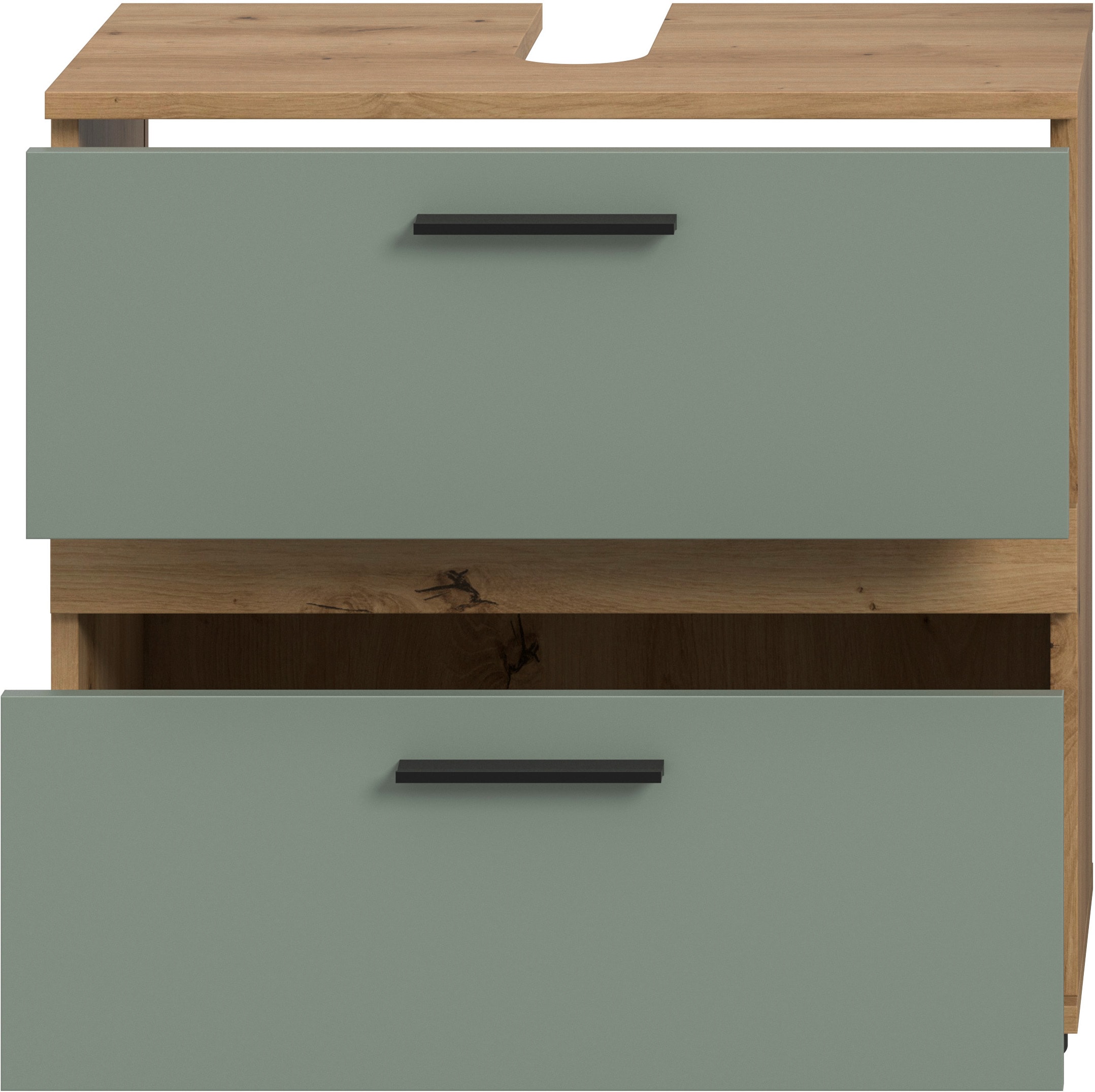 welltime Waschbeckenunterschrank »LUCCA, Breite 60 cm, 2 Schubkästen, hochwertige MDF Front«