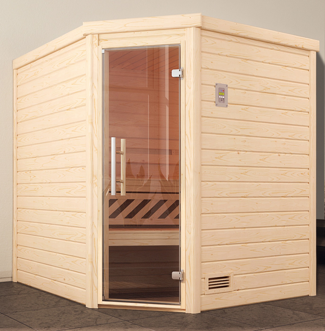 weka Sauna »Turku Eck 1« ohne Ofen