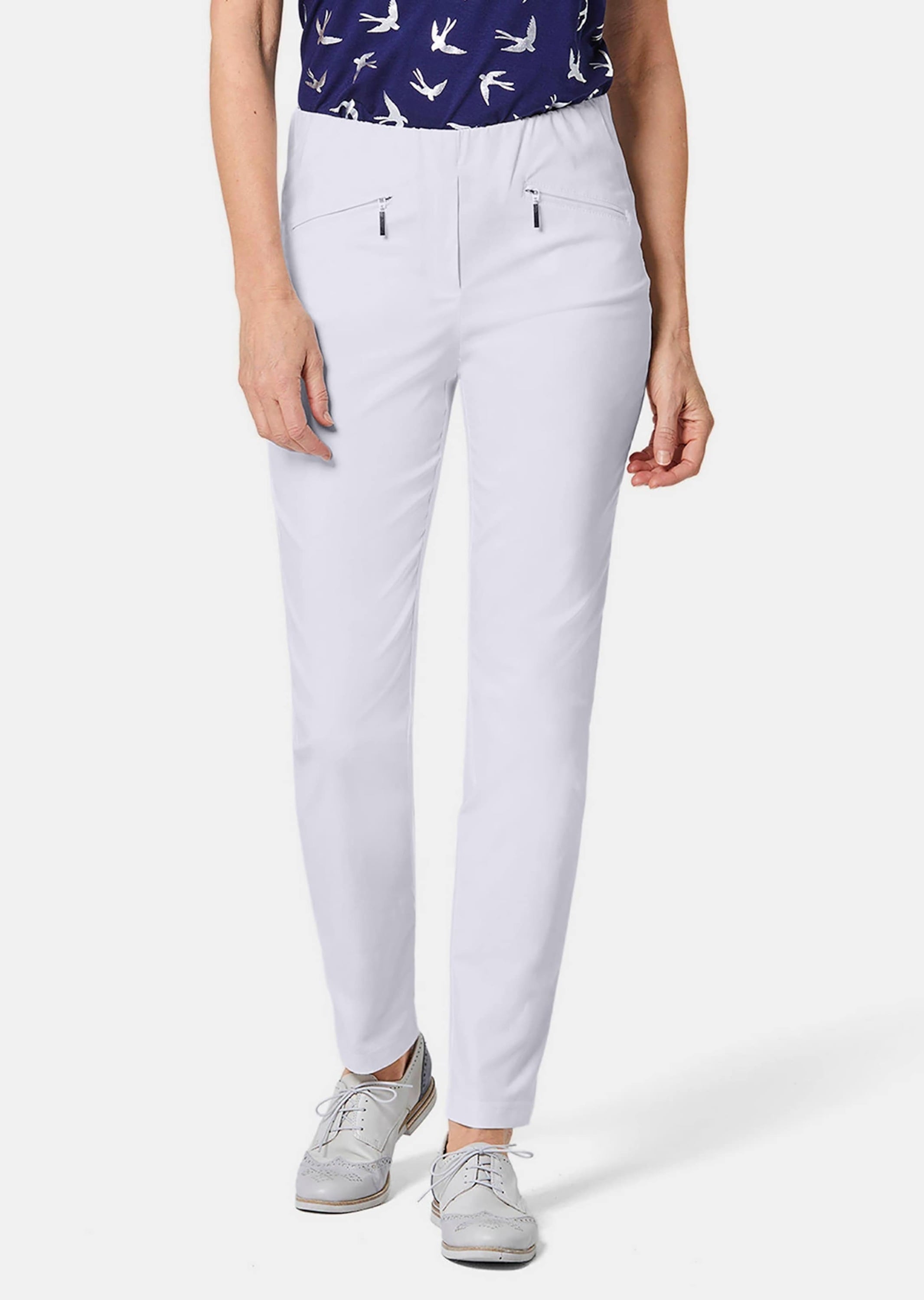 GOLDNER 2-in-1-Hose »Kurzgröße Schlupfhose LOUISA mit Steppnähten«