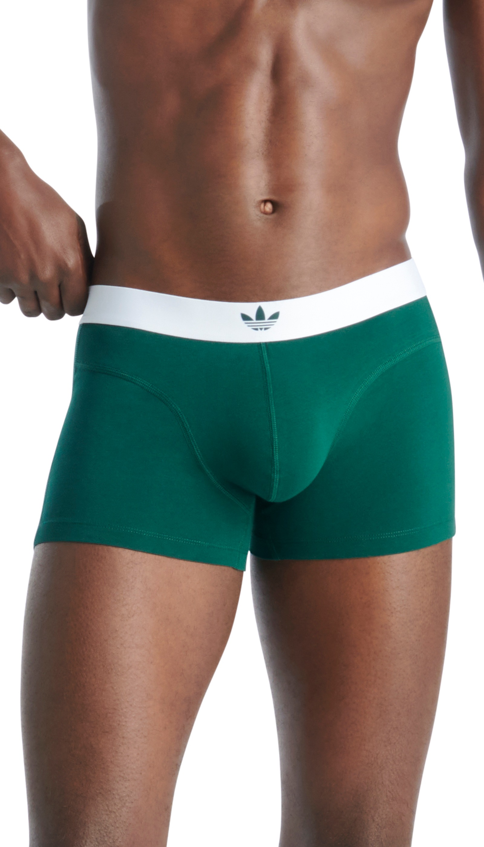 adidas Originals Trunk »Comfort Flex Cotton Body Lines«, (2er Pack), mit kontrastfarbenem Markengummi-Bund