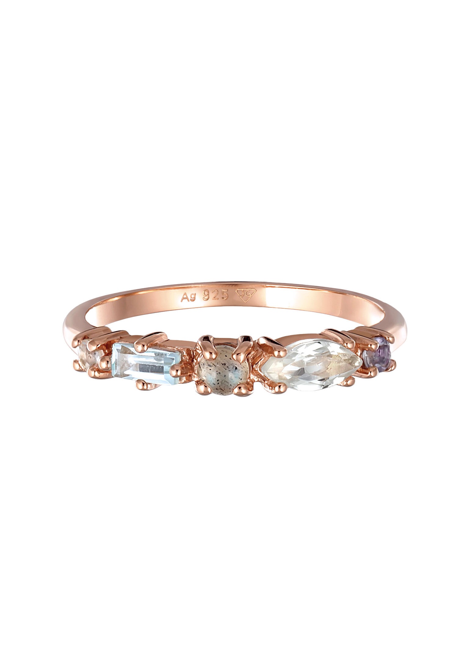 Elli Premium Silberring »Ring Memoire Edelstein Ring 925 Silber«