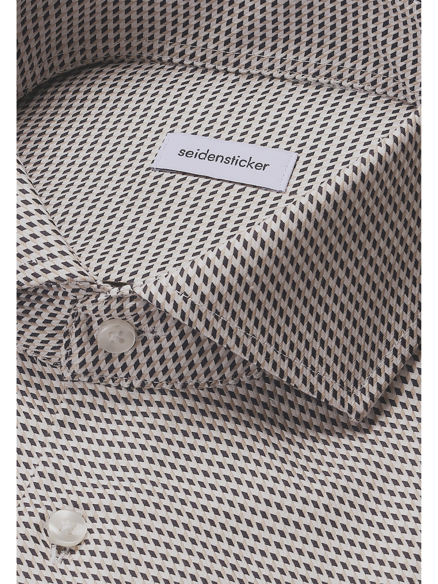 seidensticker Businesshemd »Schwarze Rose« Regular 1/1 Kentkragen Pepita