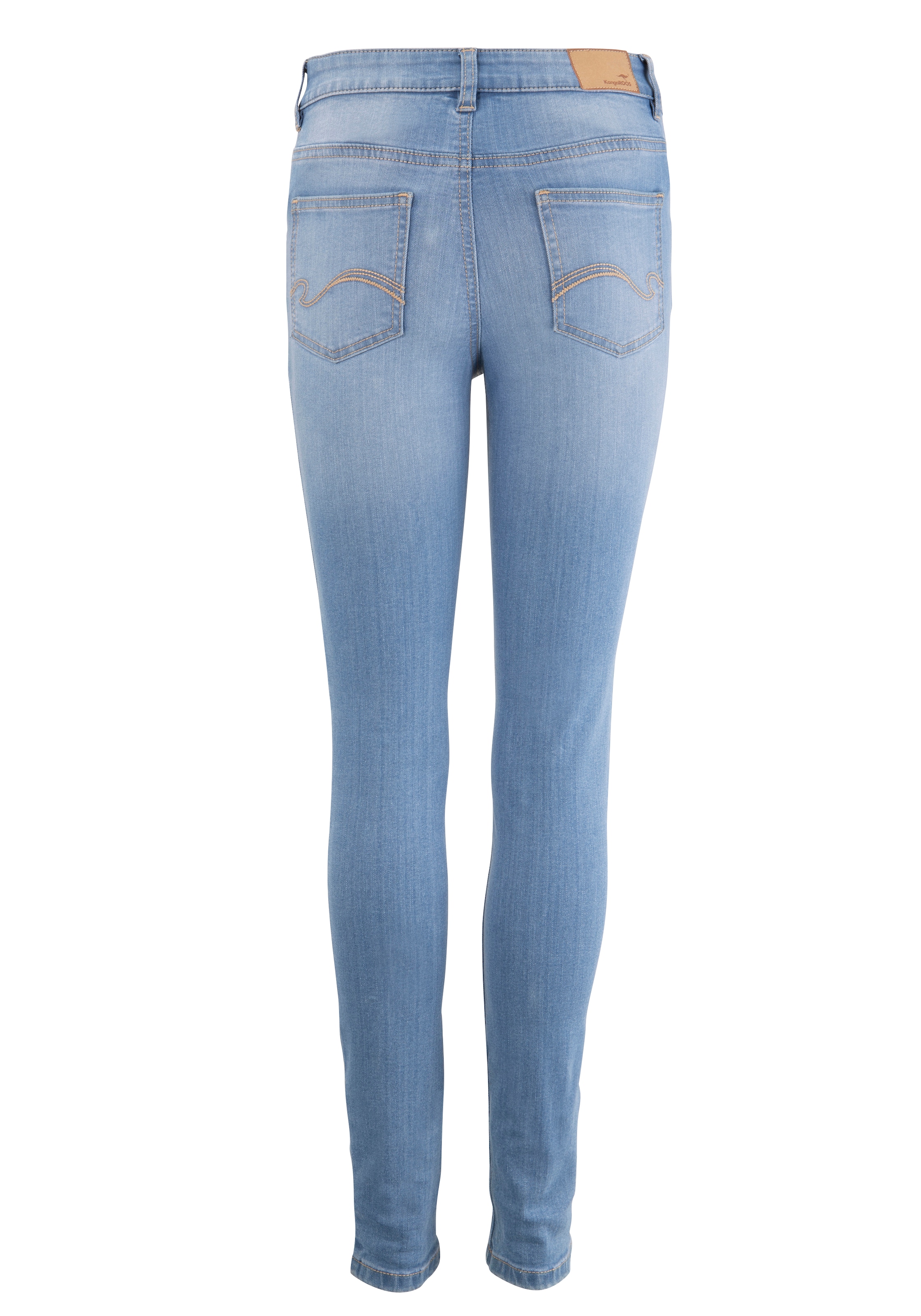 KangaROOS 5-Pocket-Jeans »SUPER SKINNY HIGH RISE«, knöchellang, mit Used-Optik, hohe Leibhöhe