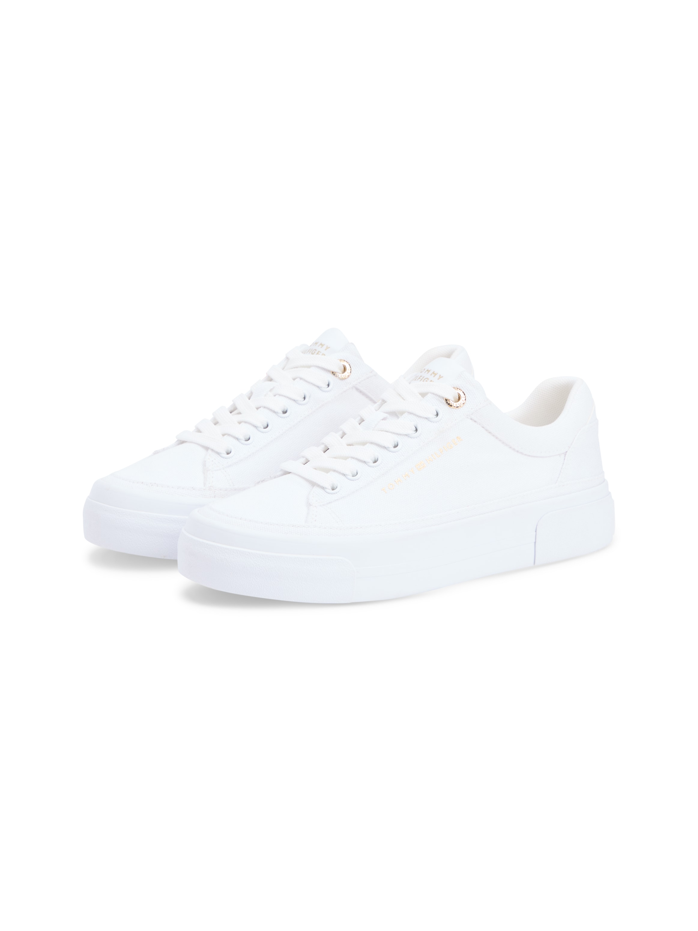 Tommy Hilfiger Plateausneaker »TH FOXING PLATFORM CANVAS«  Freizeitschuh, Schnürschuh, Halbschuh mit Schaftrand-Polsterung