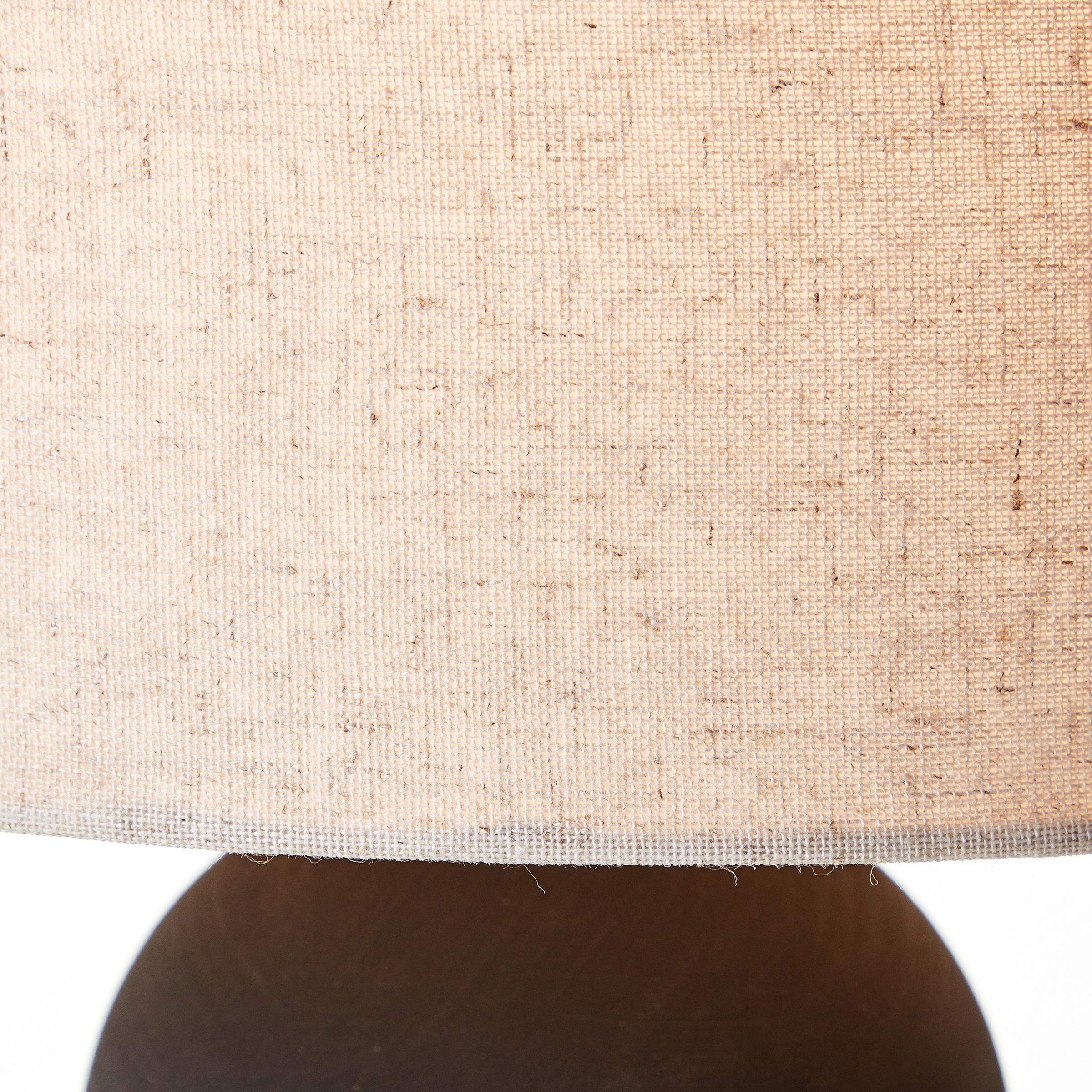 LeGer Home by Lena Gercke Tischleuchte »Malu«, 1 flammig, Leuchtmittel E27 | ohne Leuchtmittel, max. 40W, Leinenschirm, Keramik, Höhe: 37,5 cm, Ø 22 cm