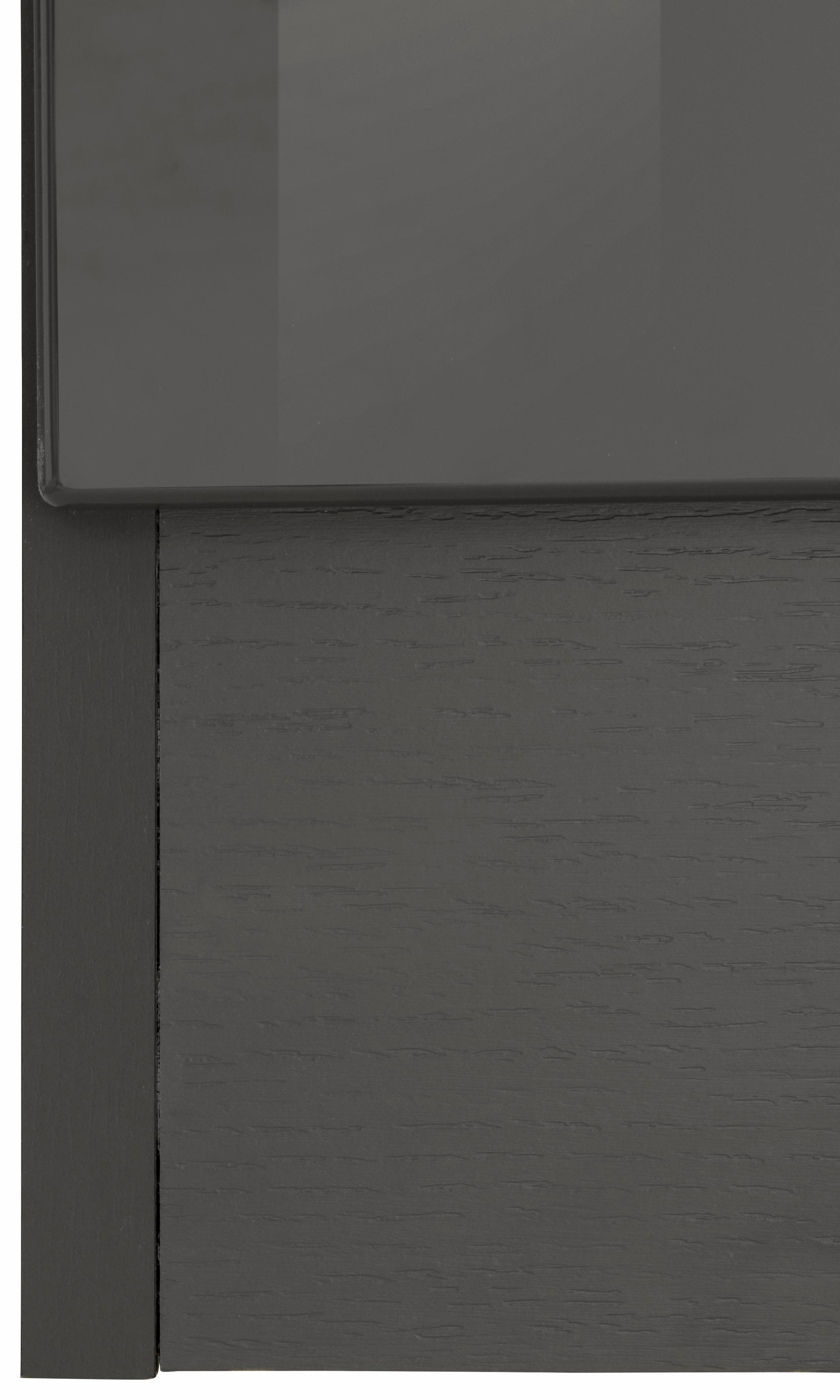 HELD MÖBEL Küchenzeile »Utah«, mit E-Geräten, Breite 220 cm mit farblich abgesetztem Hängeschrank