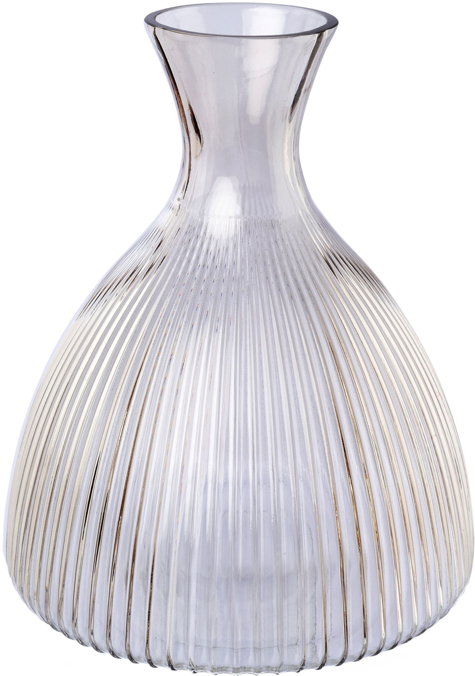 Creativ deco Dekovase, (1 St.), geschliffenes Glas, Höhe 20 cm