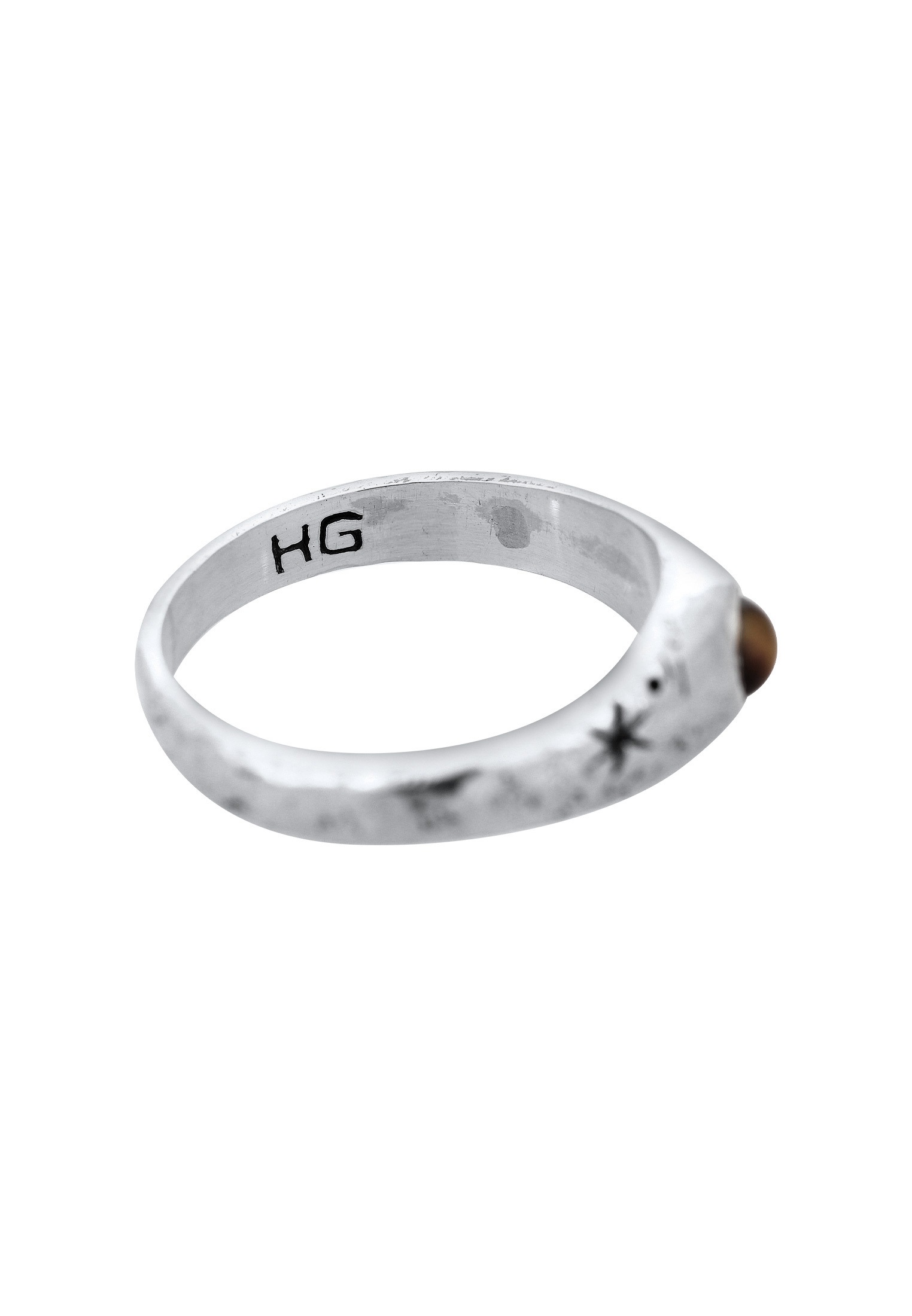 HAZE & GLORY Silberring »Ring Siegelring Cast Away - Tigerauge 925 Silber«