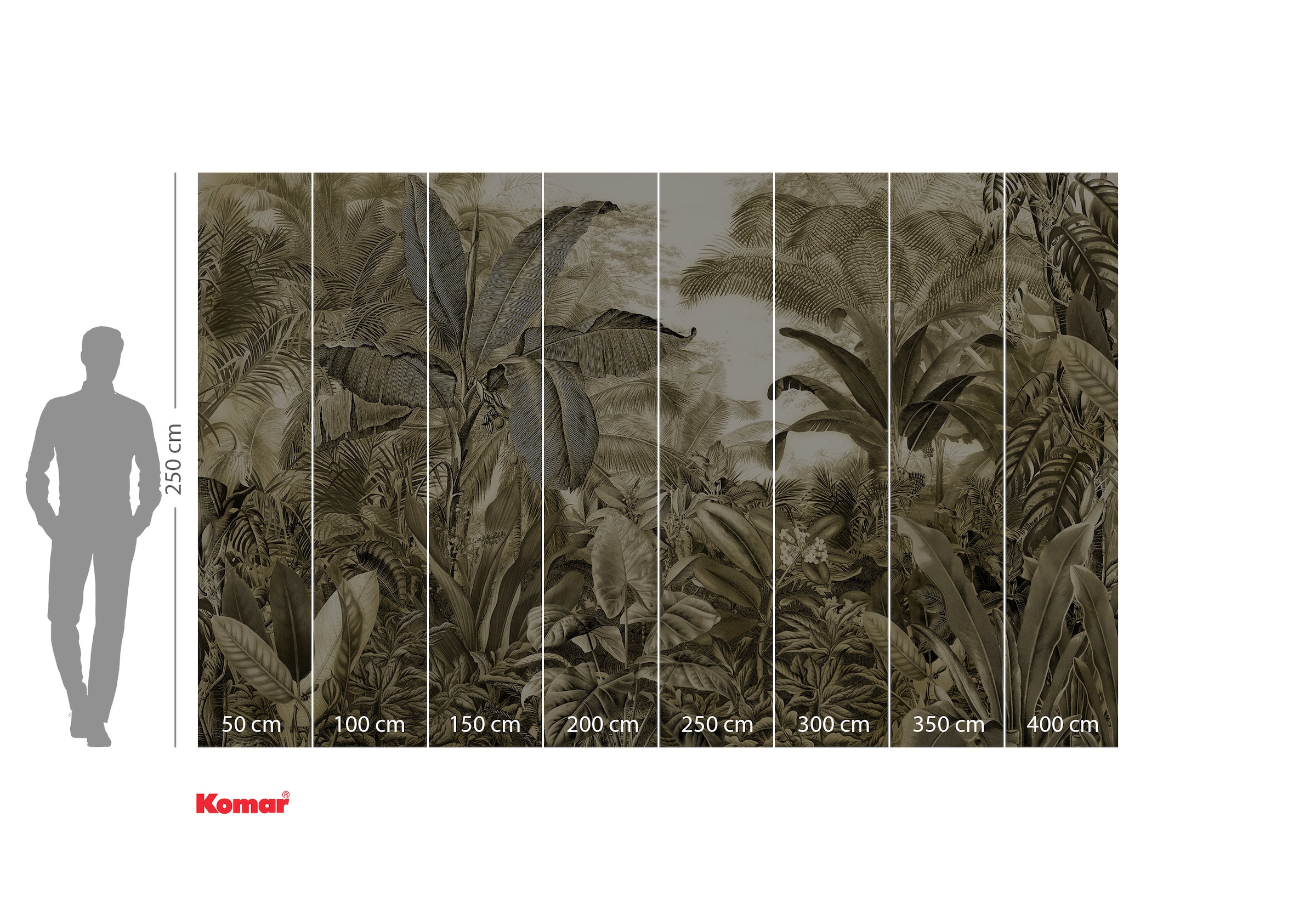 Komar Fototapete »Digitaldruck Vlies -  Adventure Awaits - Größe 400 x 250 cm« bedruckt | geblümt | gemustert | tropisch glatt Wohnzimmer, Schlafzimmer