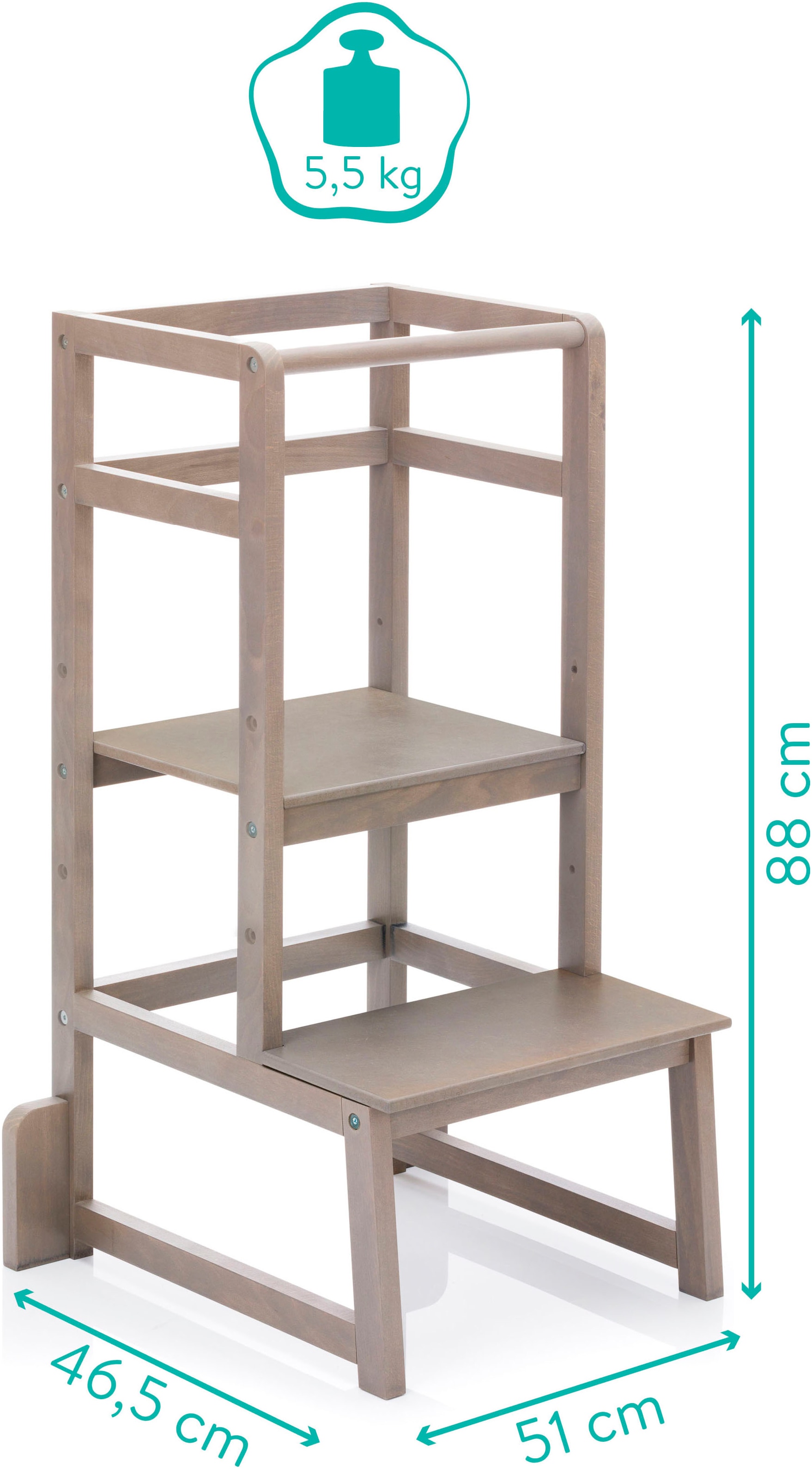 Fillikid Stehhilfe »Lernturm« () aus Holz