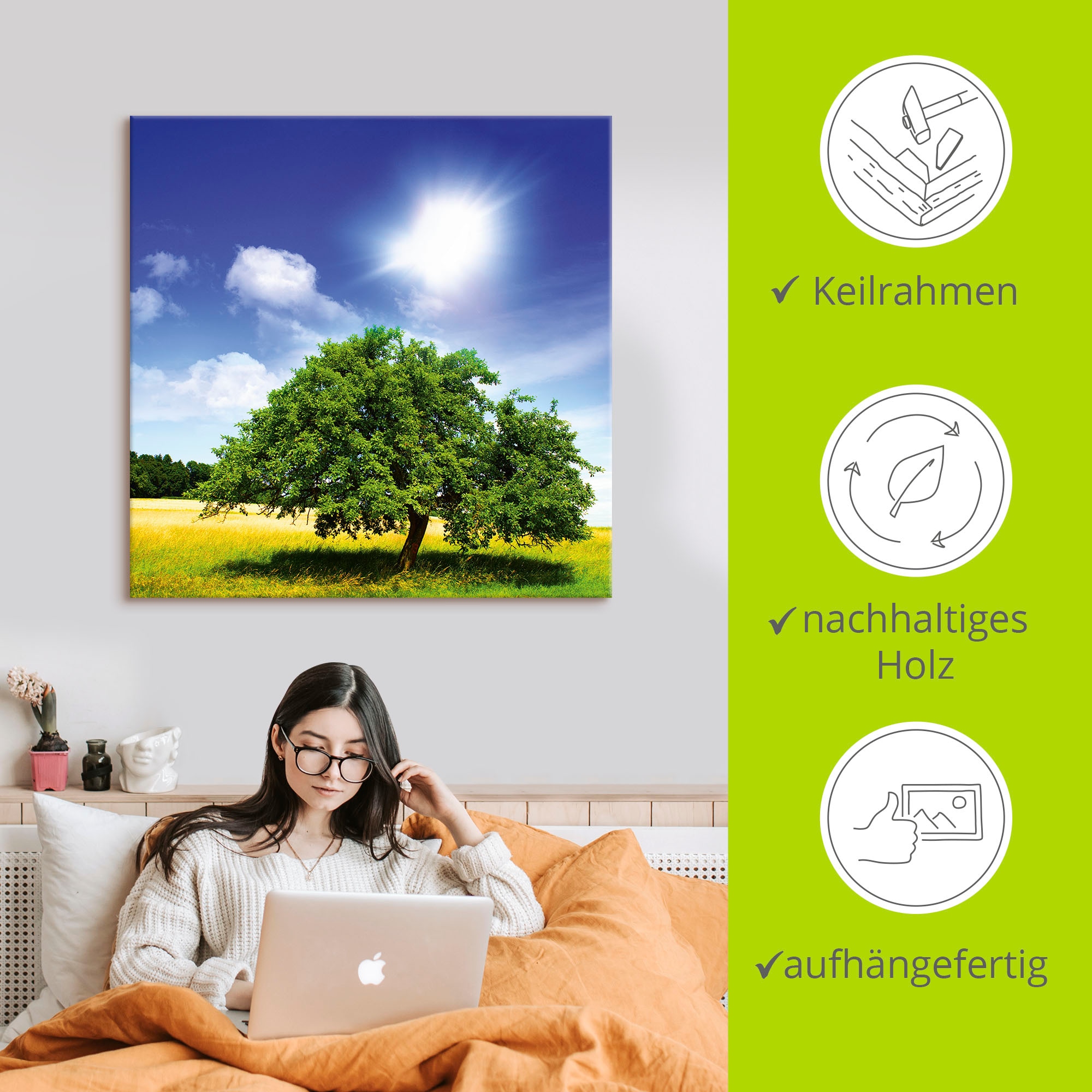 Artland Wandbild »Baum des Lebens«, Bäume, (1 St.), als Leinwandbild, Poster in verschied. Größen