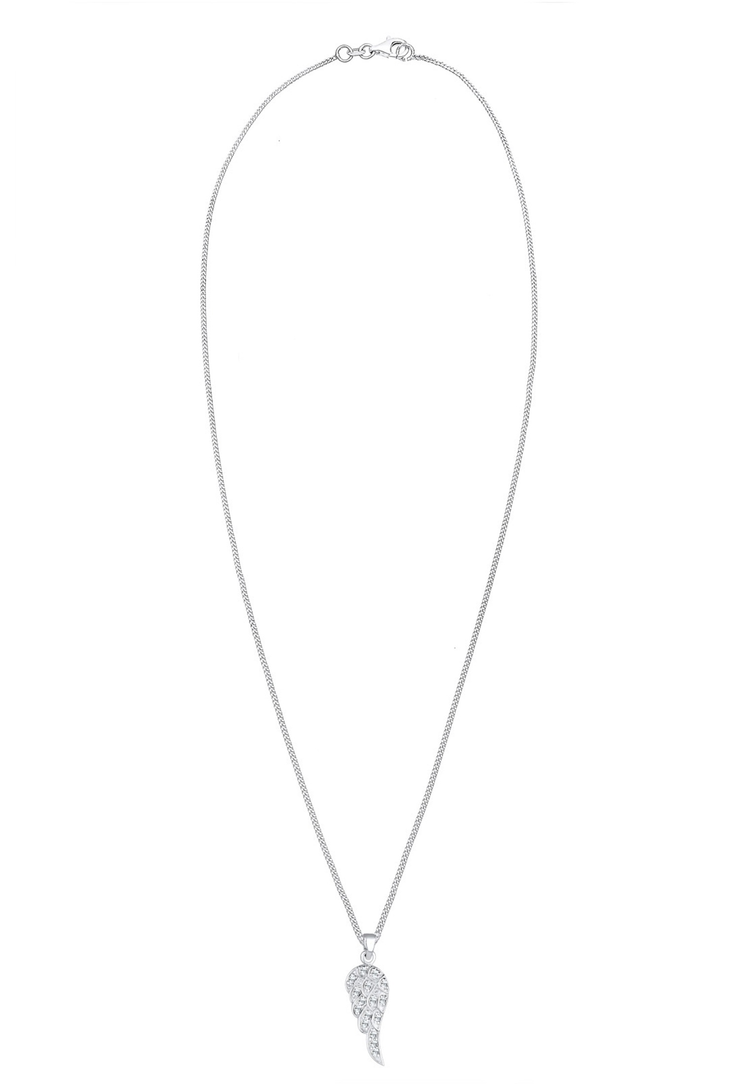 Elli Silberkette »Halskette Flügel Weiß 925 Sterling Silber, mit Kristallen von Swarovski®«