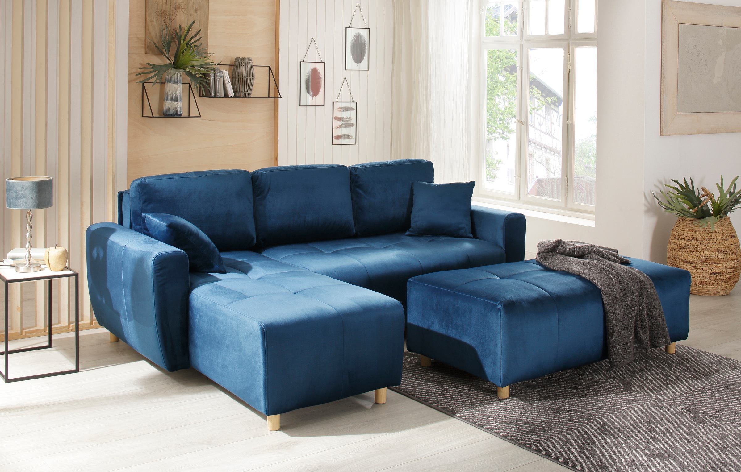 Home affaire Ecksofa »Scania L-Form« wahlweise mit Bettfunktion und Bettkasten