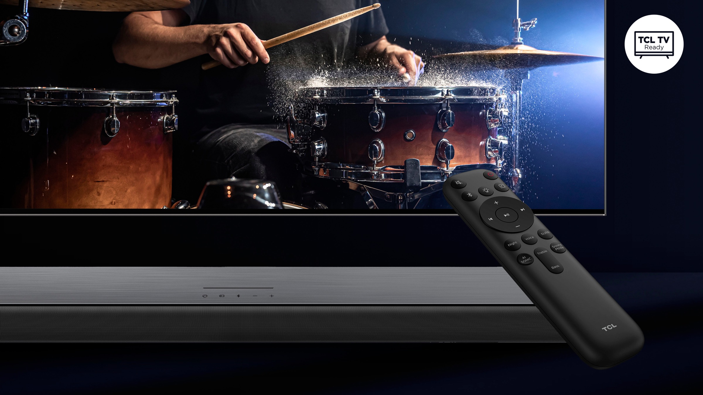 TCL Soundbar »S55H 2.1-Kanal DTS Virtual:X«, Dolby Atmos, Bluetooth 5.2, HDMI, 220 Watt, Wandhalterung, Subwoofer