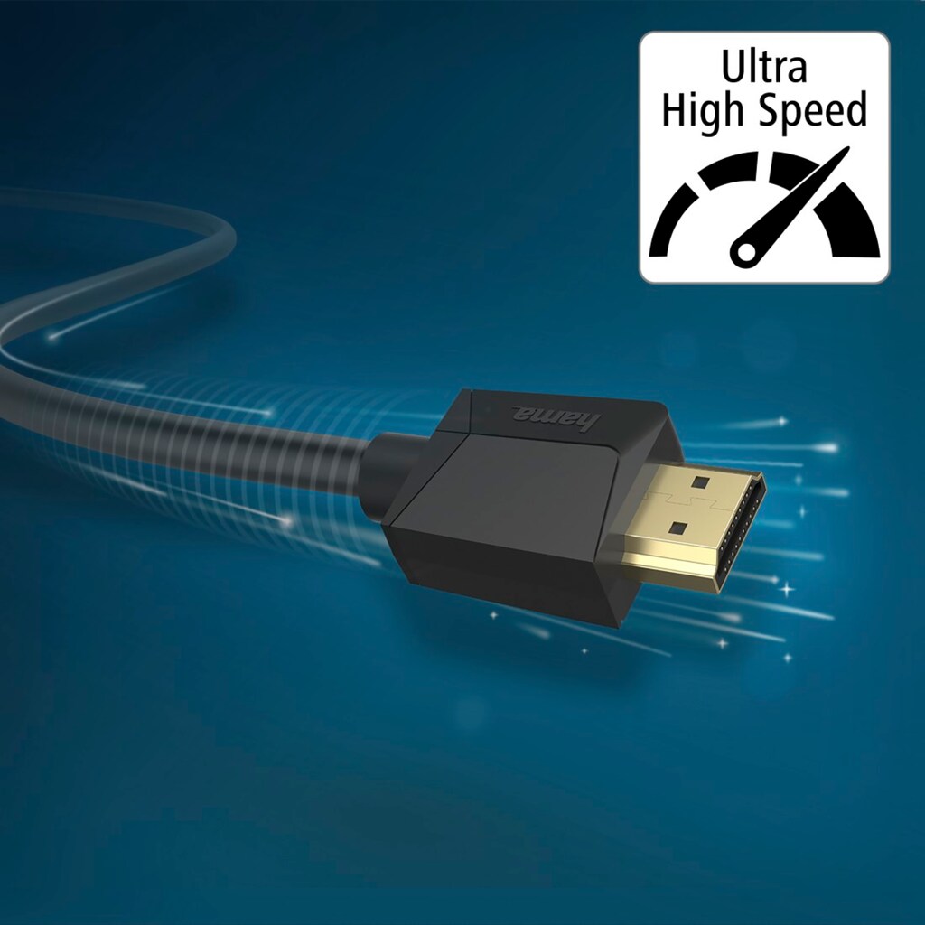 Hama HDMI-Kabel »Ultra High Speed HDMI Kabel, zertifiziert, Stecker-Stecker, 8K, 2 m«, HDMI, 200 cm