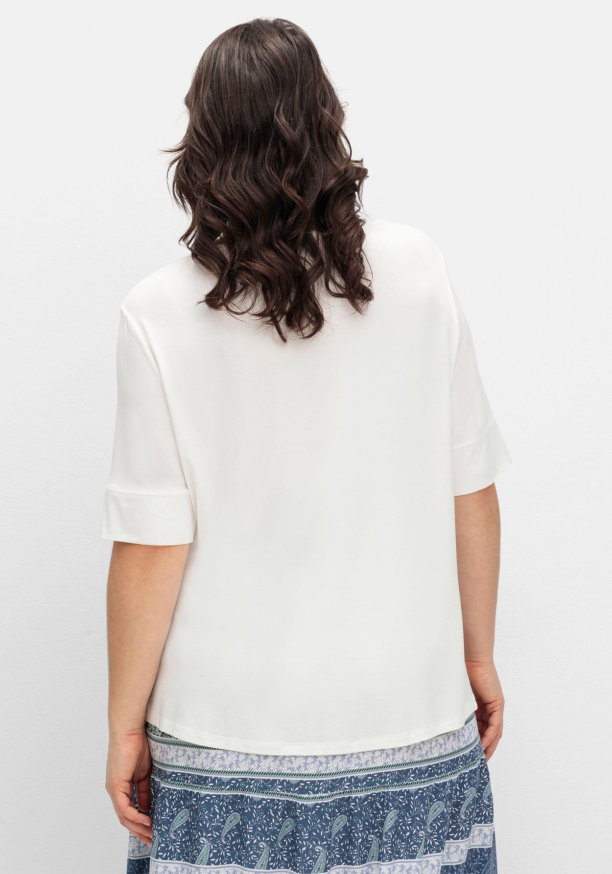 Sheego Rundhalsshirt »Jerseyshirt aus weichem Viskose-Jersey«