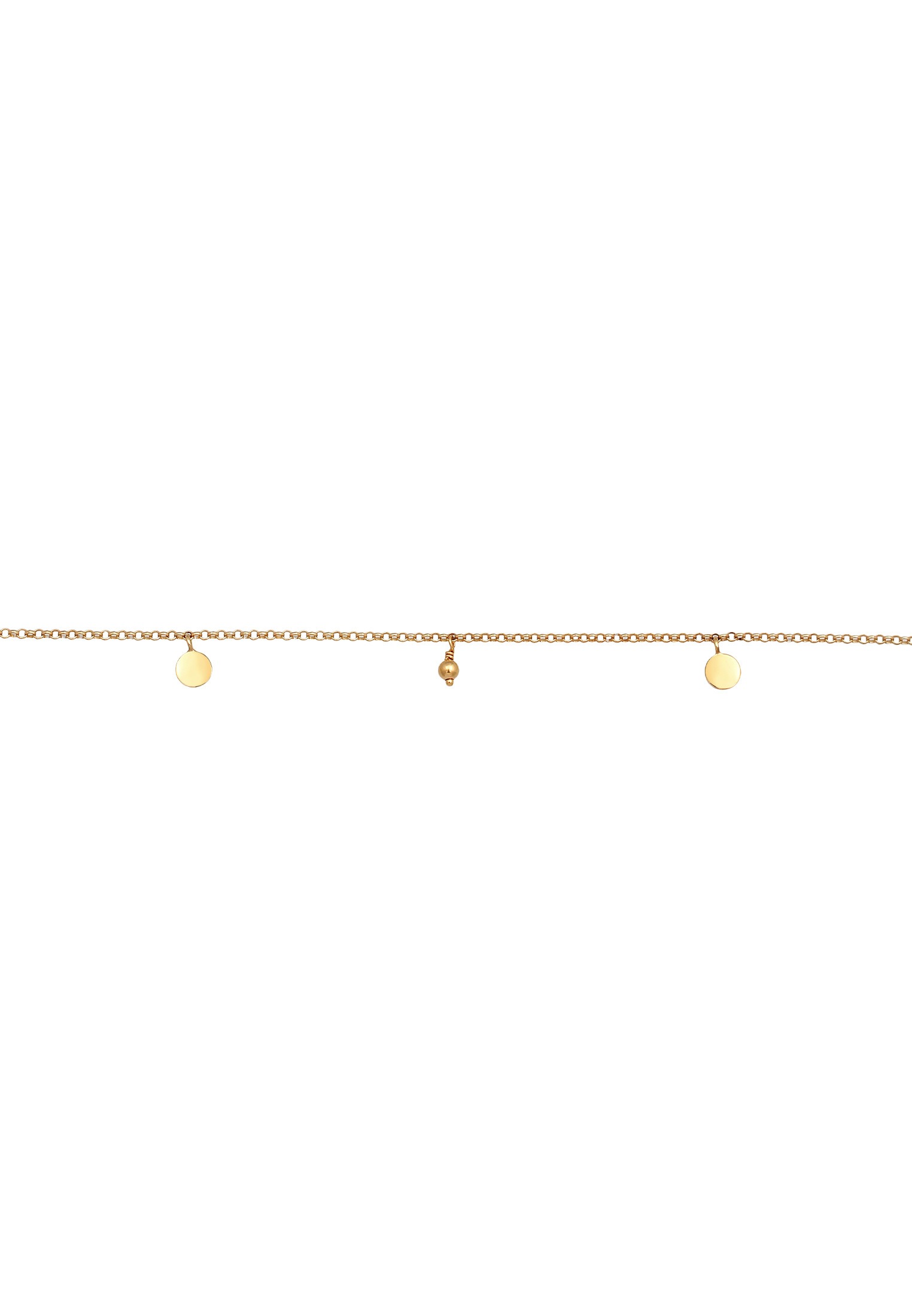 Elli Choker »Halskette Choker Kugel Plättchen Boho Style 925 Silber«