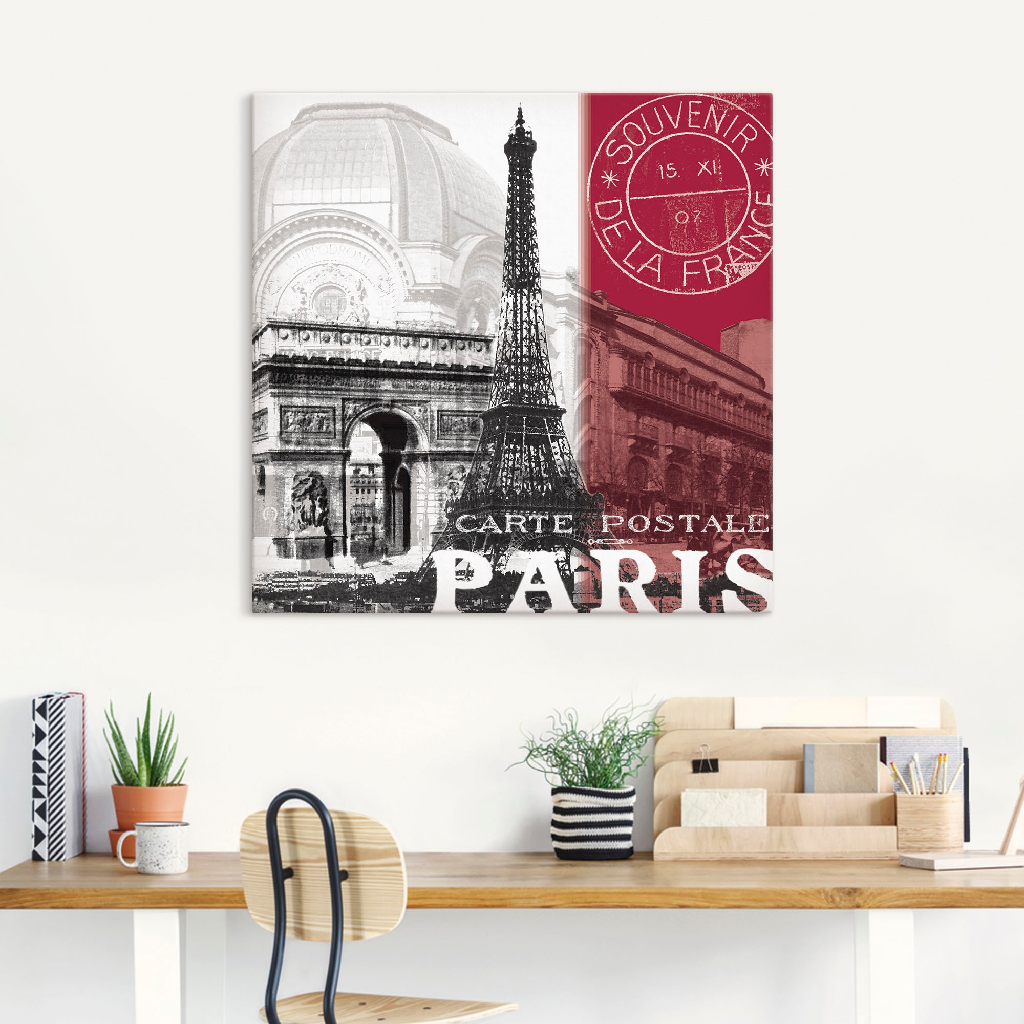 Artland Wandbild »Paris« Gebäude 1 Stk. tlg. als Alubild, Leinwandbild in verschied. Größen