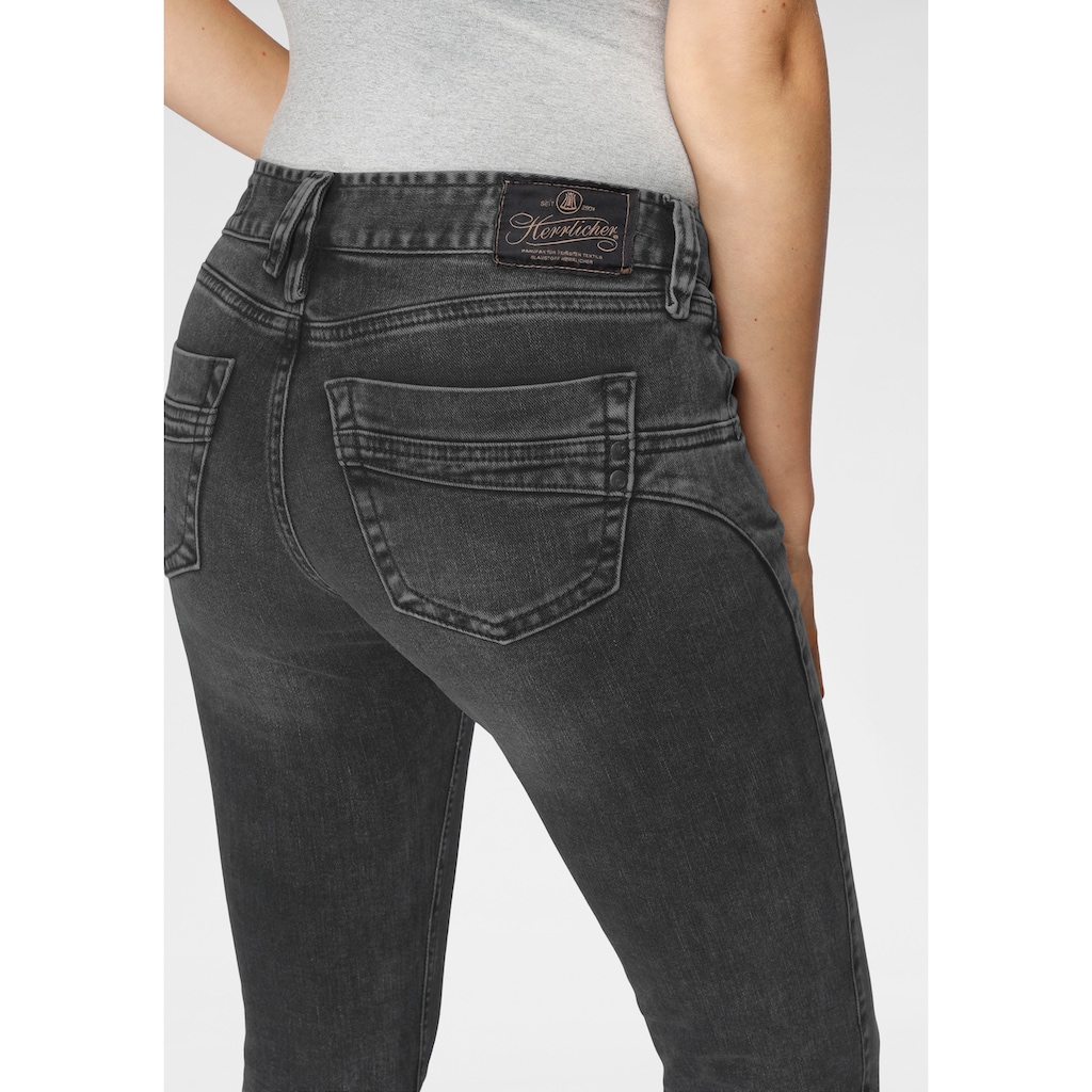 Herrlicher 7/8-Jeans »TOUCH CROPPED ORGANIC«, mit Cut-Off Saumabschluss