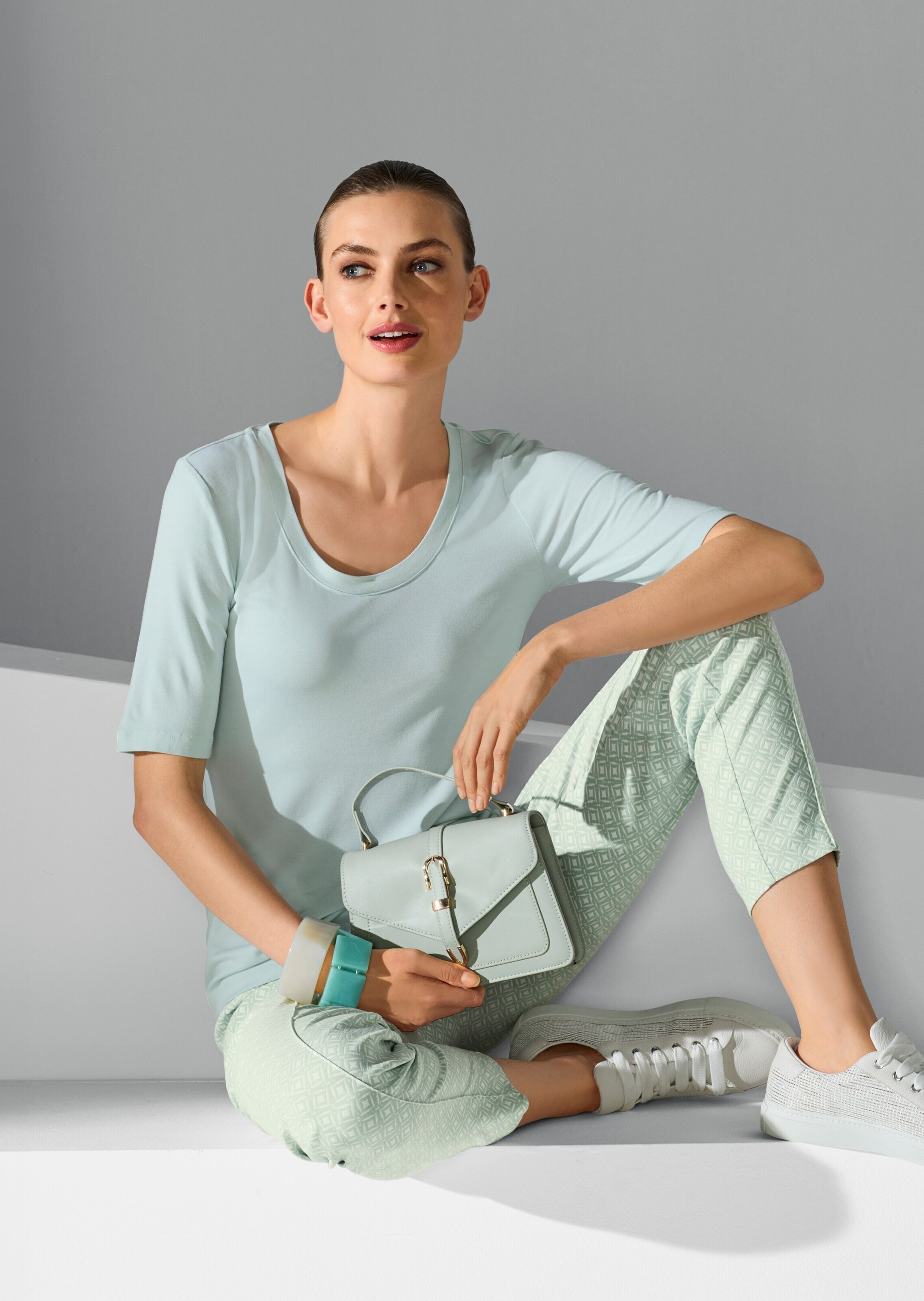 MADELEINE Stoffhose »Jerseyhose Jacquardhose mit grafischem Muster«