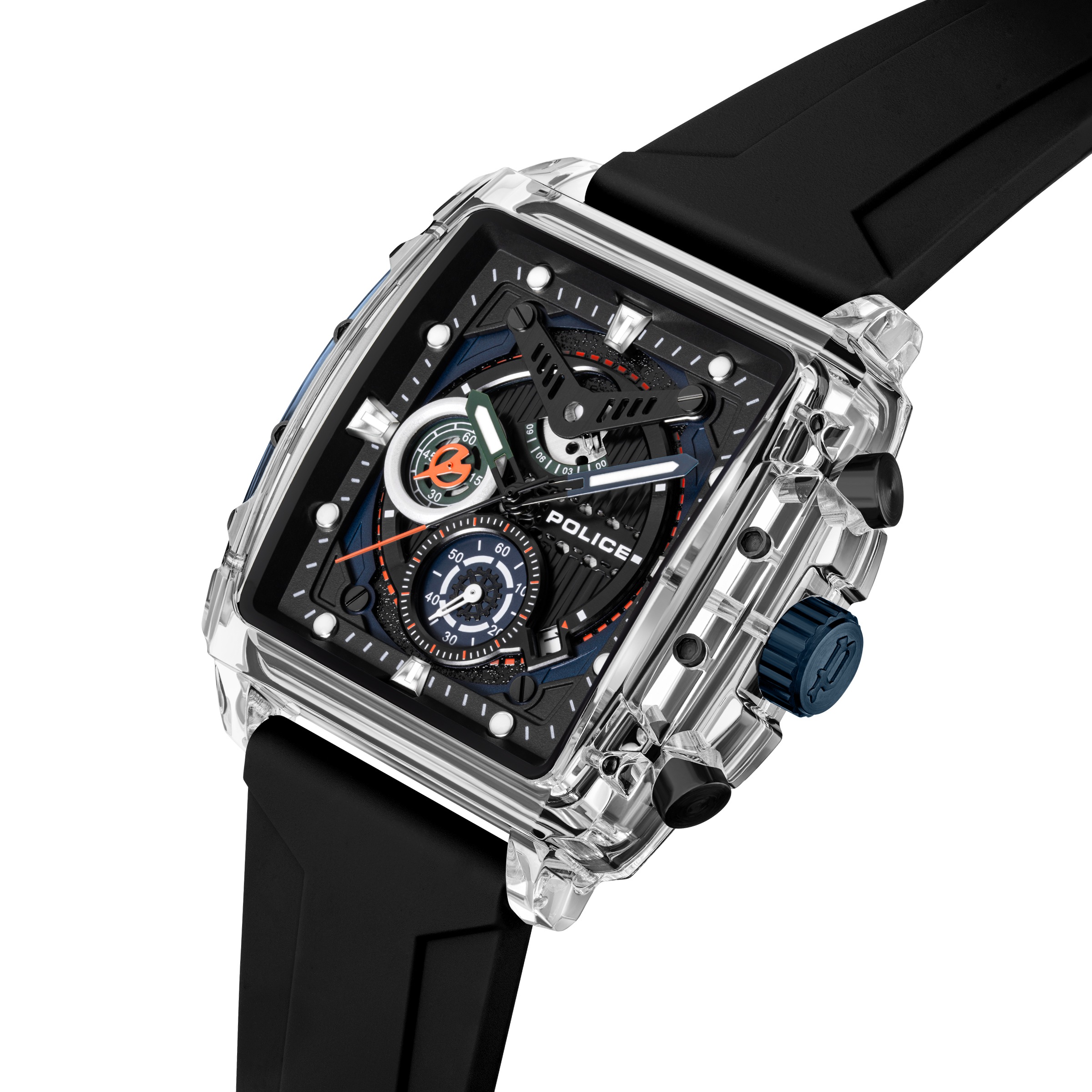 Police Chronograph »Clout Set« Quarzuhr, Armbanduhr, Herrenuhr, Silikonarmband