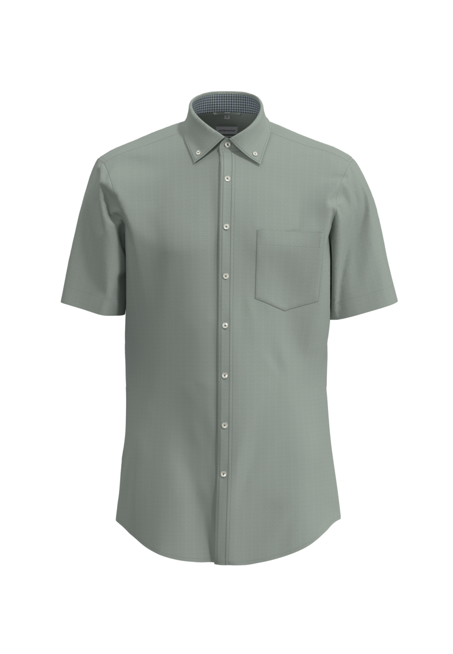 seidensticker Businesshemd »Comfort«, Comfort Kurzarm Button-Down-Kragen Struktur