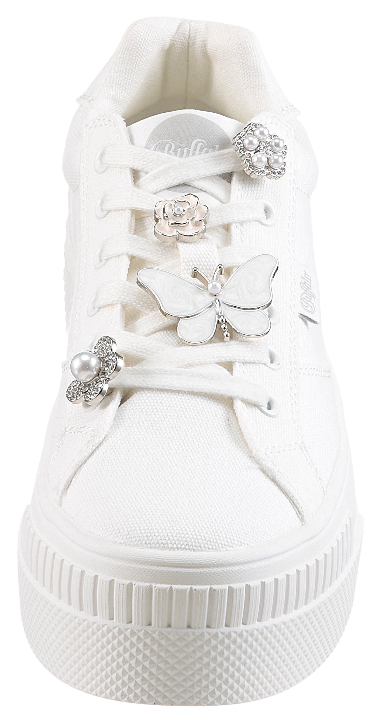 Buffalo Plateausneaker »PAIRED ICE«, Schnürschuh, Freizeitsneaker, Halbschuh mit Schmuckelementen