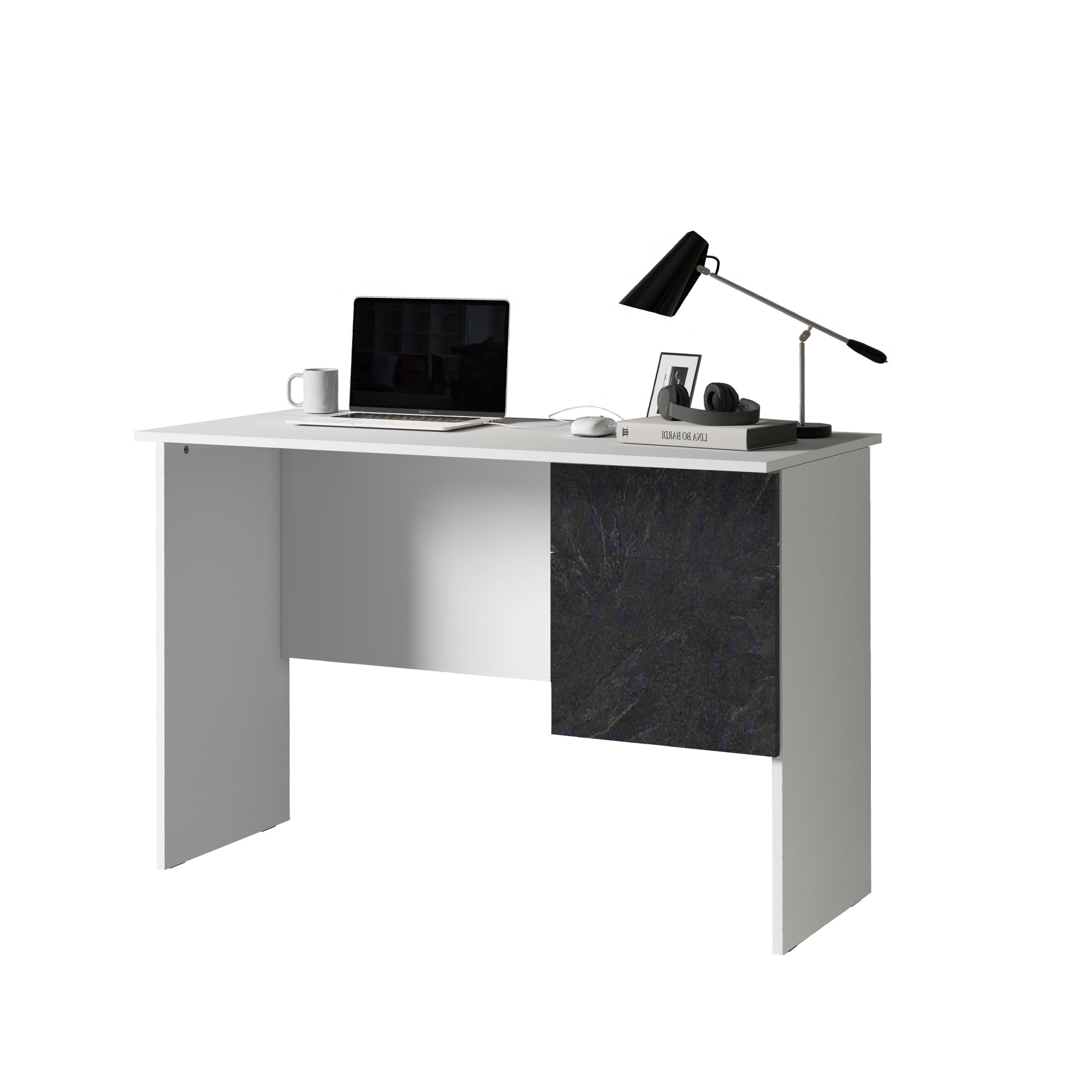 INOSIGN Schreibtisch »Coro, kleiner Computertisch, Bürotisch«, mit 1 Tür & 1 Schublade, Breite 110 cm, Made in Italy