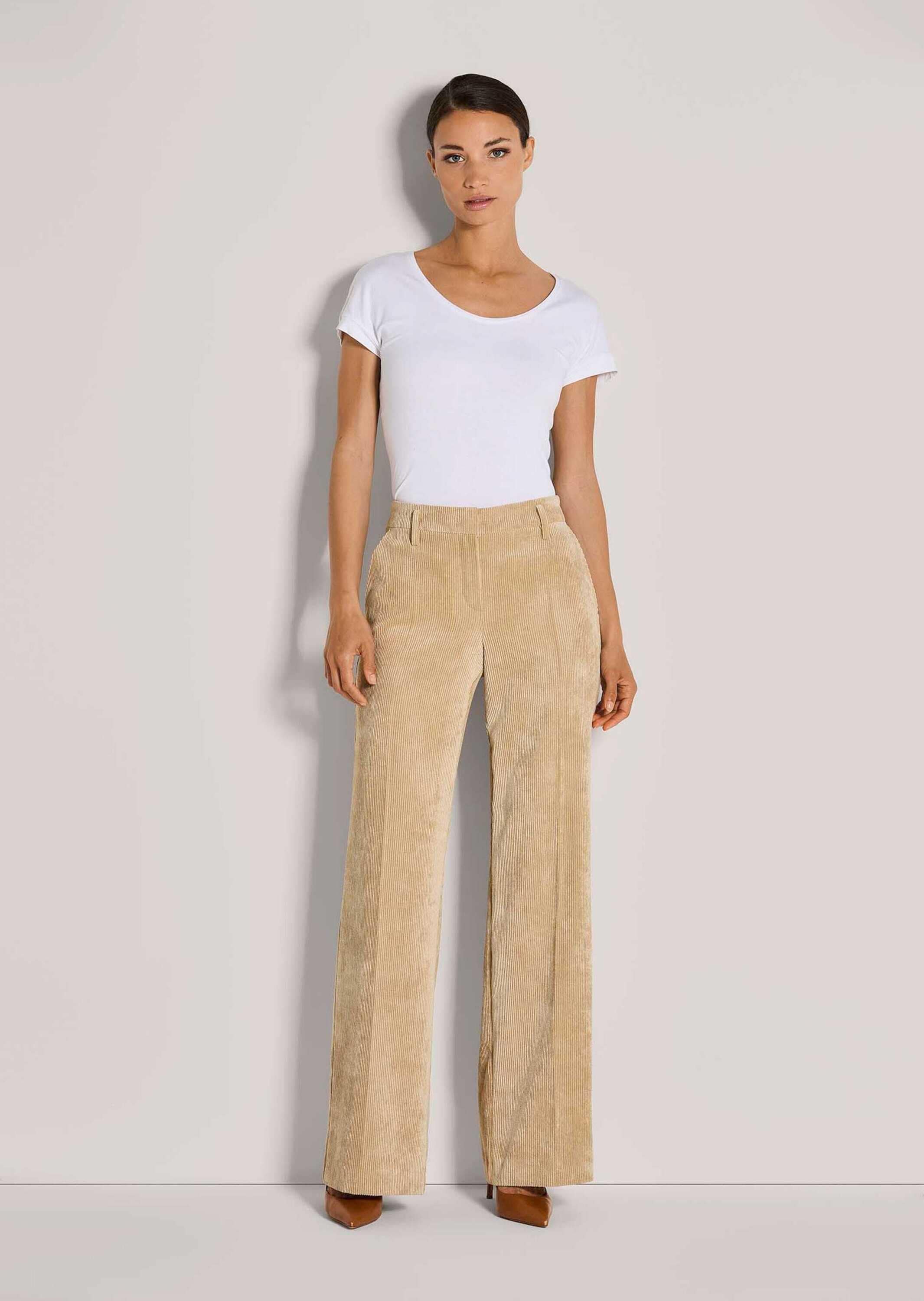 MADELEINE Cordhose »Cordhose Weite Cordhose mit Bügelfalten«  Weite Cordhose mit Bügelfalte